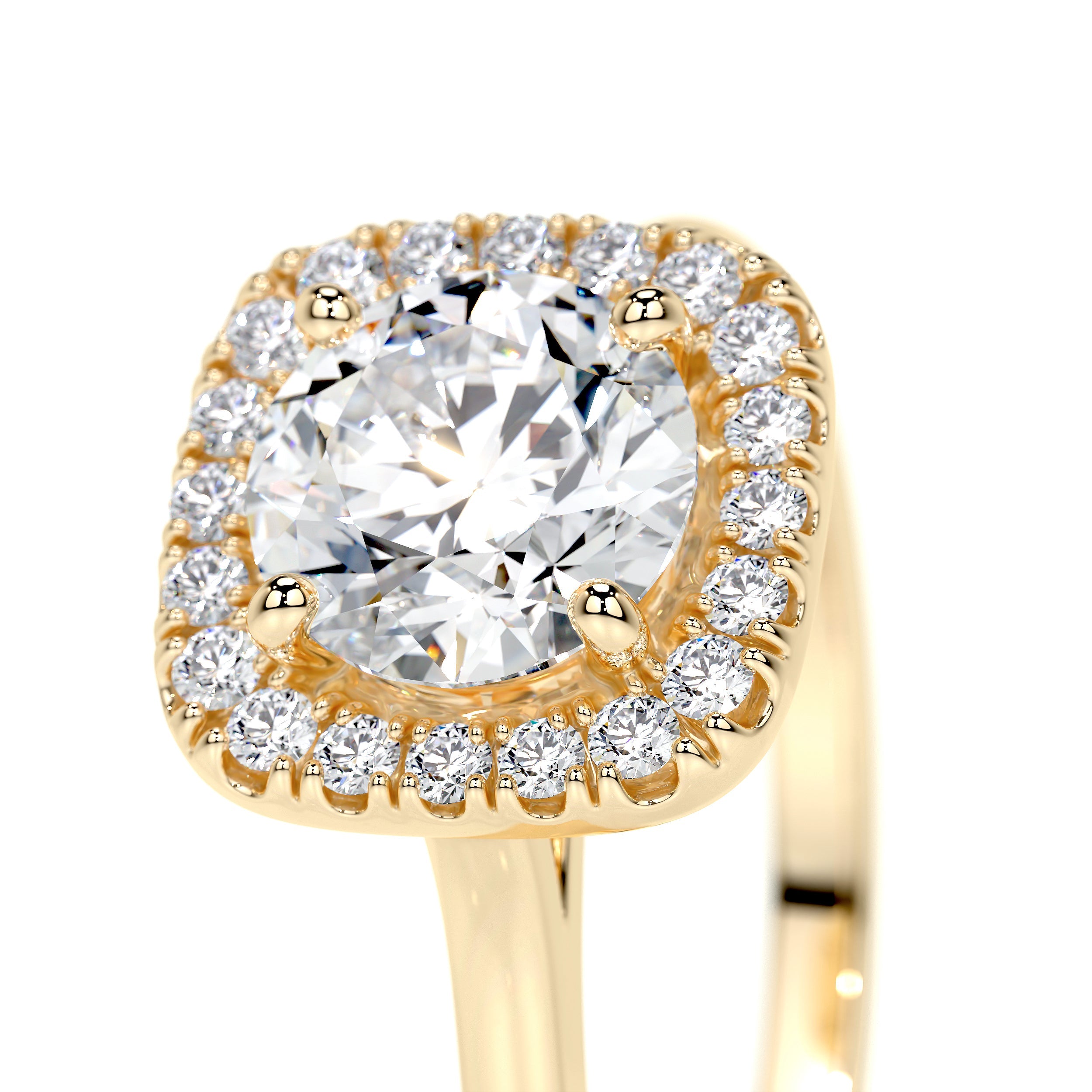 Claudine Lab Grown Diamond Ring -18K Yellow Gold、mySite、hinf8tx79