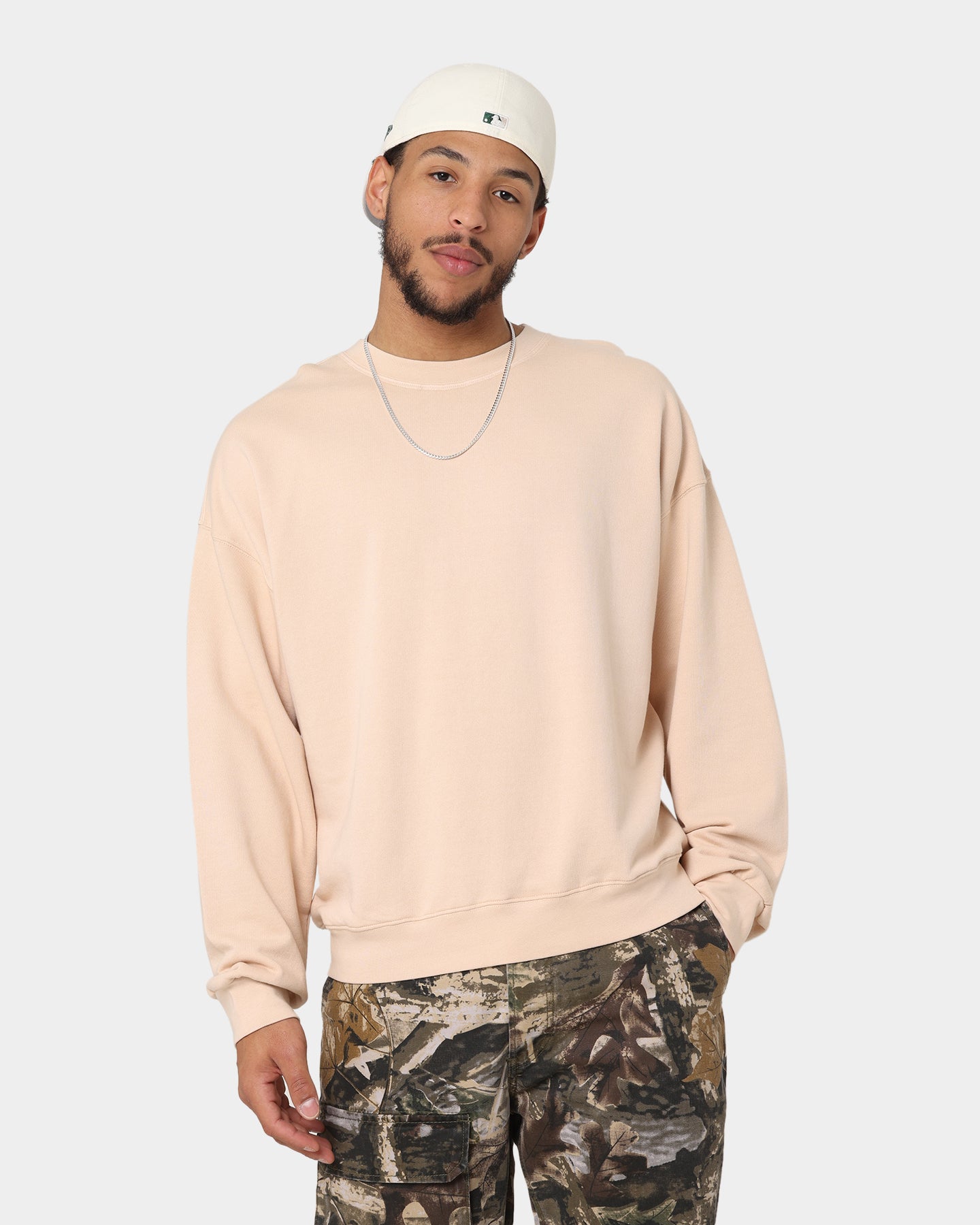 MNML Vintage Wash Crewneck Cream、mySite、zt4zffjzw