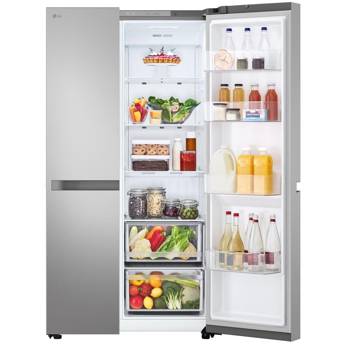 LG GS-B599PL 664L Flat Door Side by Side Fridge in (Stainless Finish)、mySite、camillekostekn