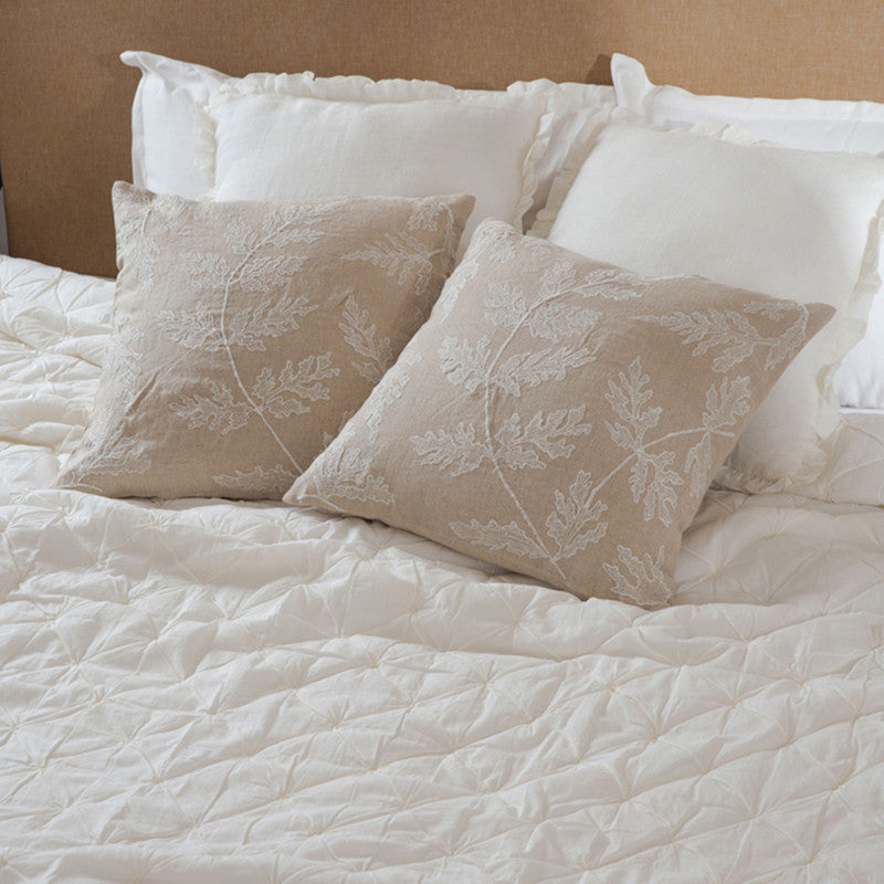 Linen Whisper Cushion Cover | Beige | 45 x 45 cm、mySite、camillekostekn