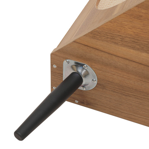 Corner cabinet ,Rattan door,Freestanding Corner Tables For Small Spaces, Corner Shelf Stand For Living Room, Kitchen, Bedroom、、xpatfood