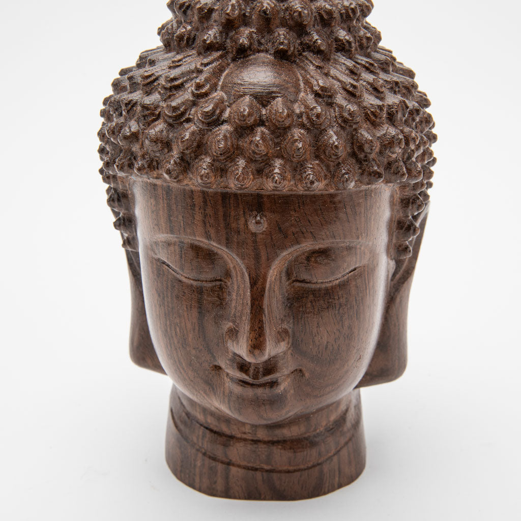 Wooden Buddha Head Statue、mySite、topwebapps