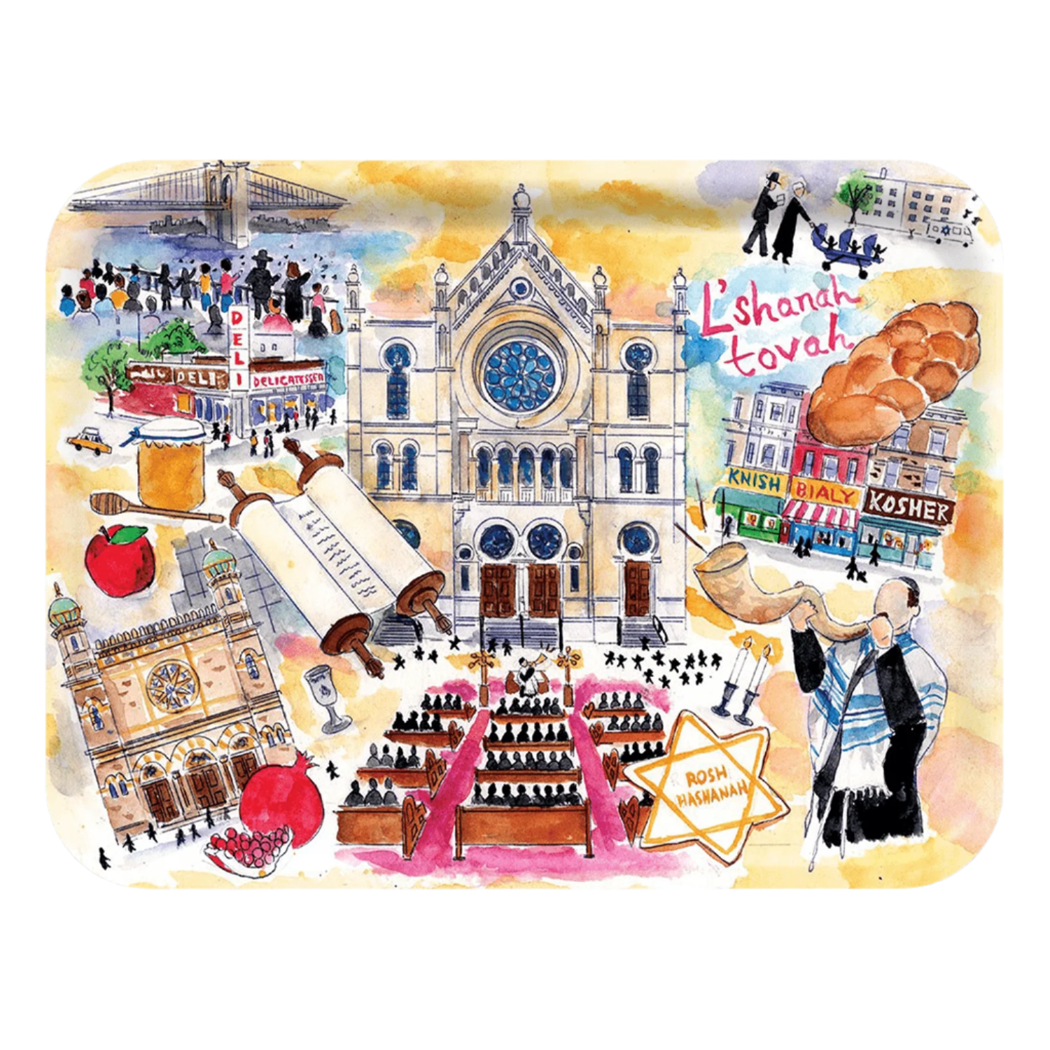 L’Shanah Tovah Tray by Michael Storrings、mySite、topwebapps