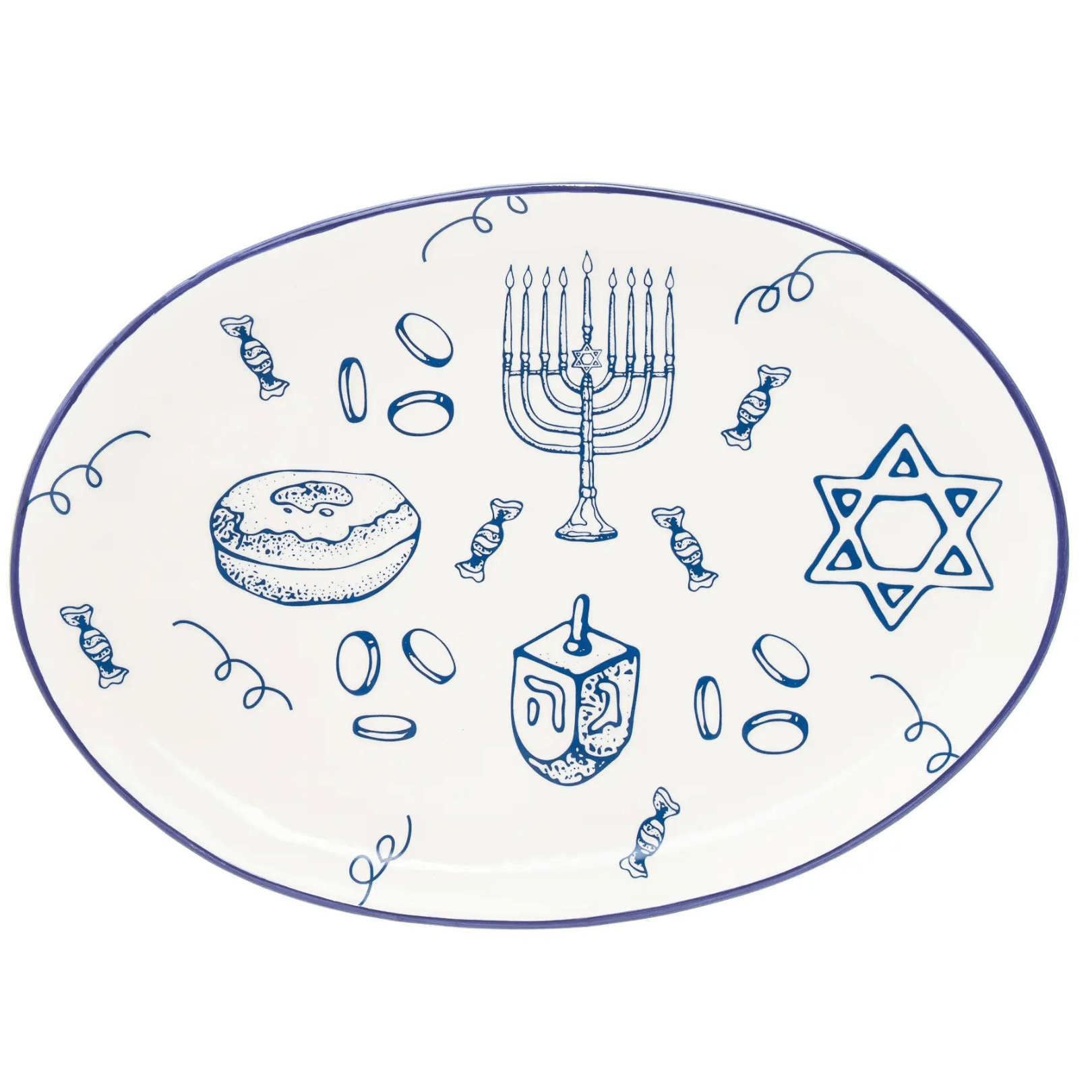 Hanukkah Oval Platter、mySite、topwebapps