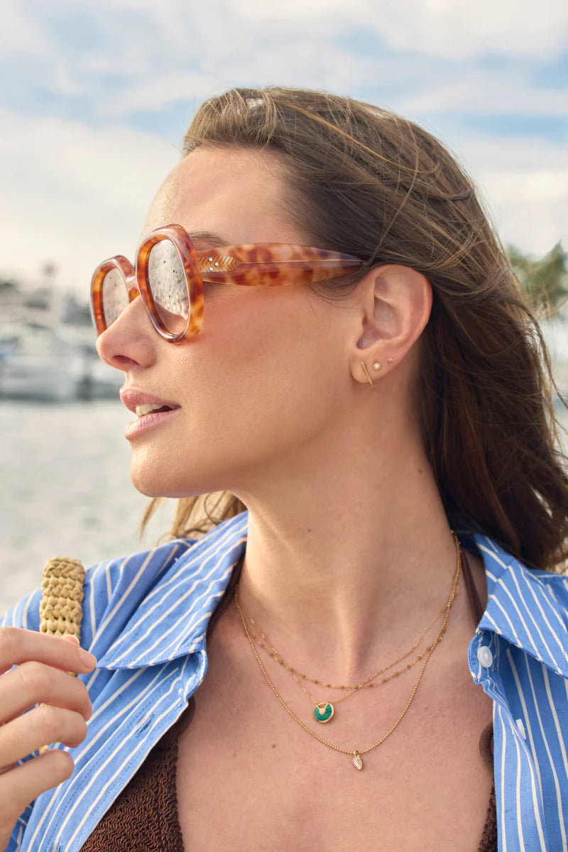 Krewe Chloe Blonde Amaro Sunglasses、mySite、noshort