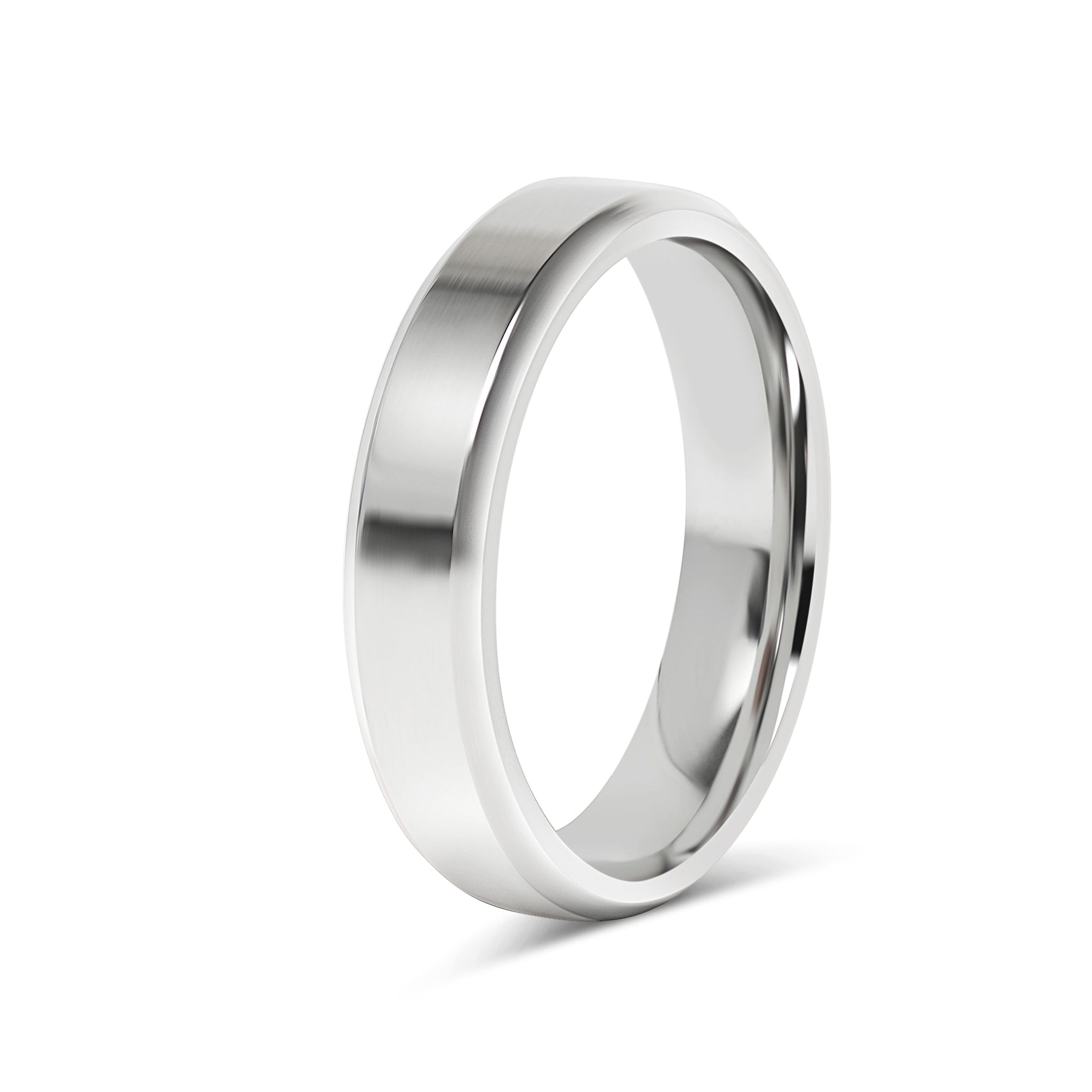 Stainless Steel Polished Beveled Edge Blank Ring / CFR9004、mySite、dreamappss