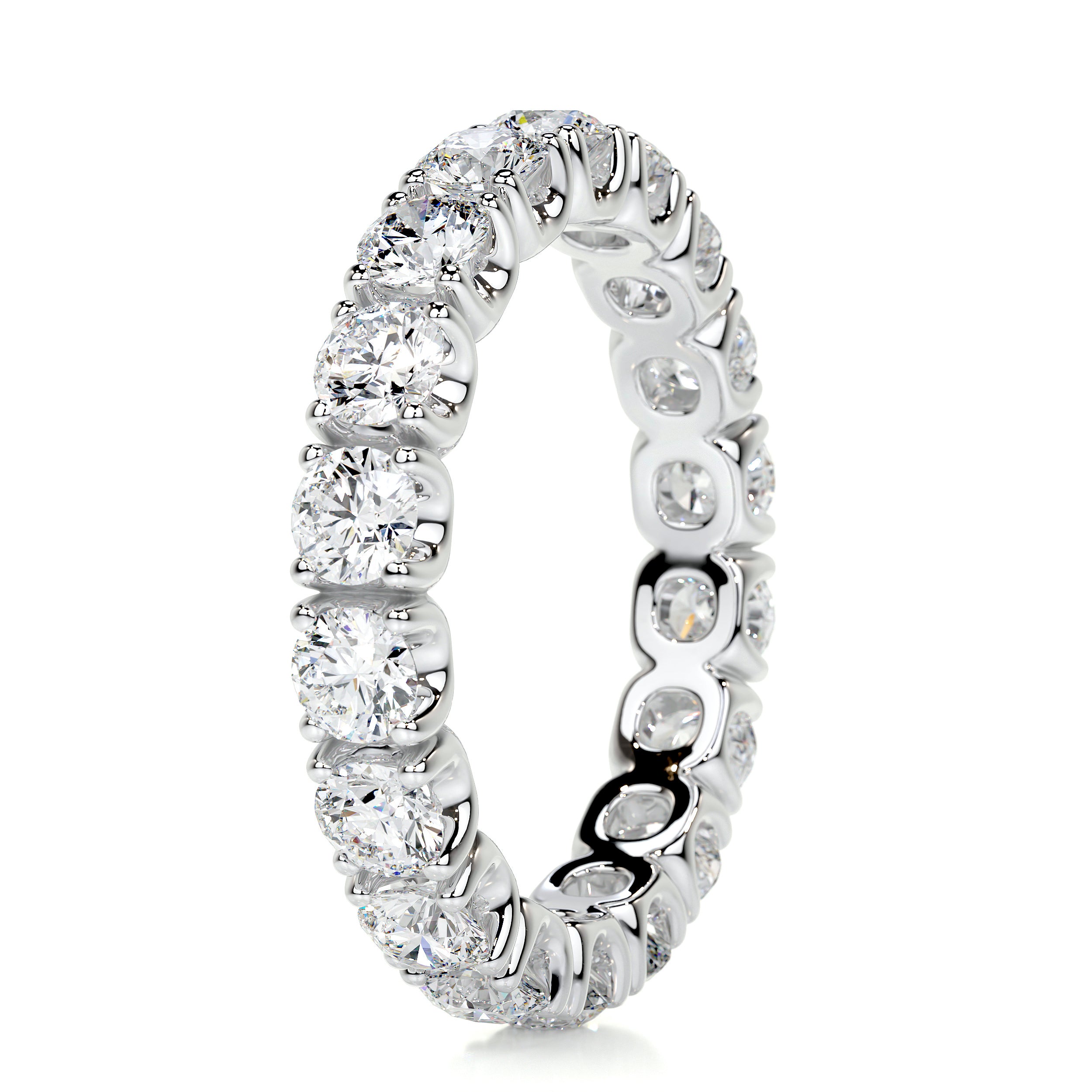 Trinity Eternity Wedding Ring (2.4 Carat) -18K White Gold、mySite、hinf8tx79