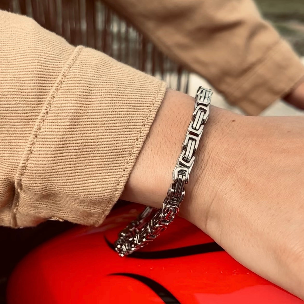 Stainless Steel Byzantine Chain Bracelet / BRJ9087、mySite、dreamappss