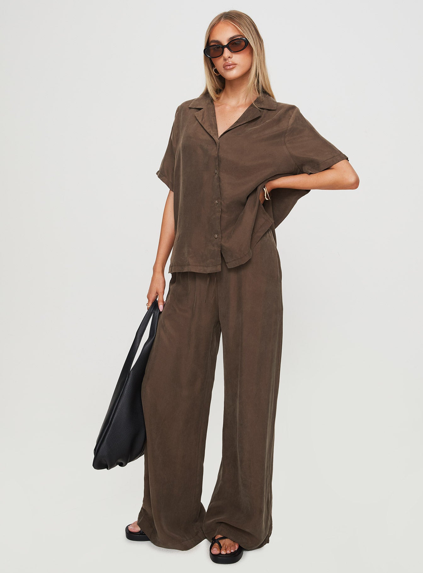 Mahlab Pants Chocoloate、mySite、solidvoid