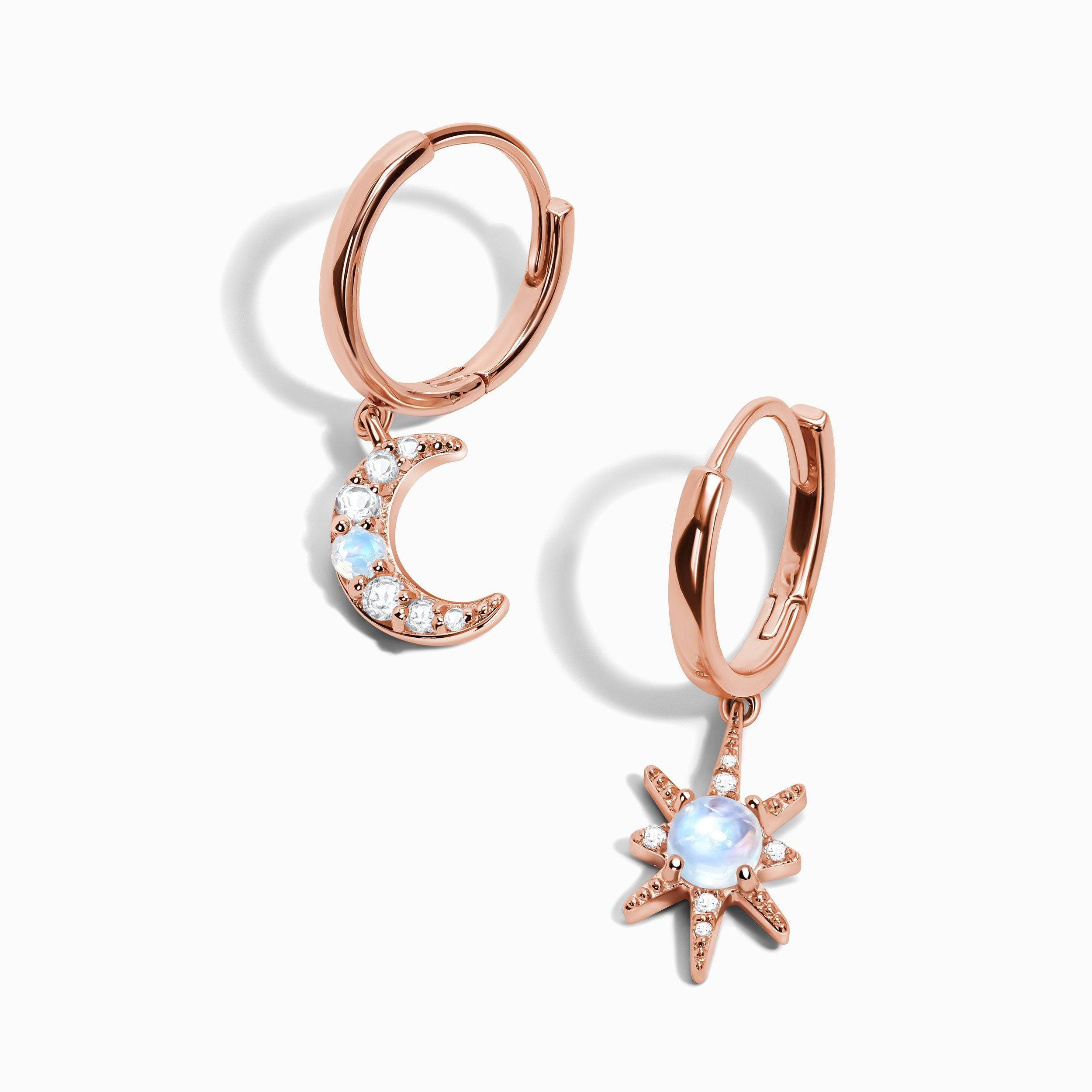 Moonstone Earrings - Celestial Being Hoops、mySite、hinf8tx79