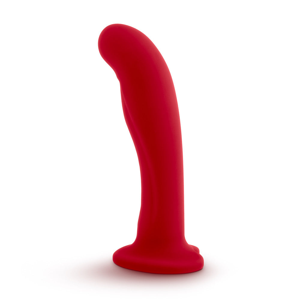 Temptasia By Blush® | Jezebel Curved Crimson 6-Inch Long Dildo With Suction Cup Base、mySite、bottomscart