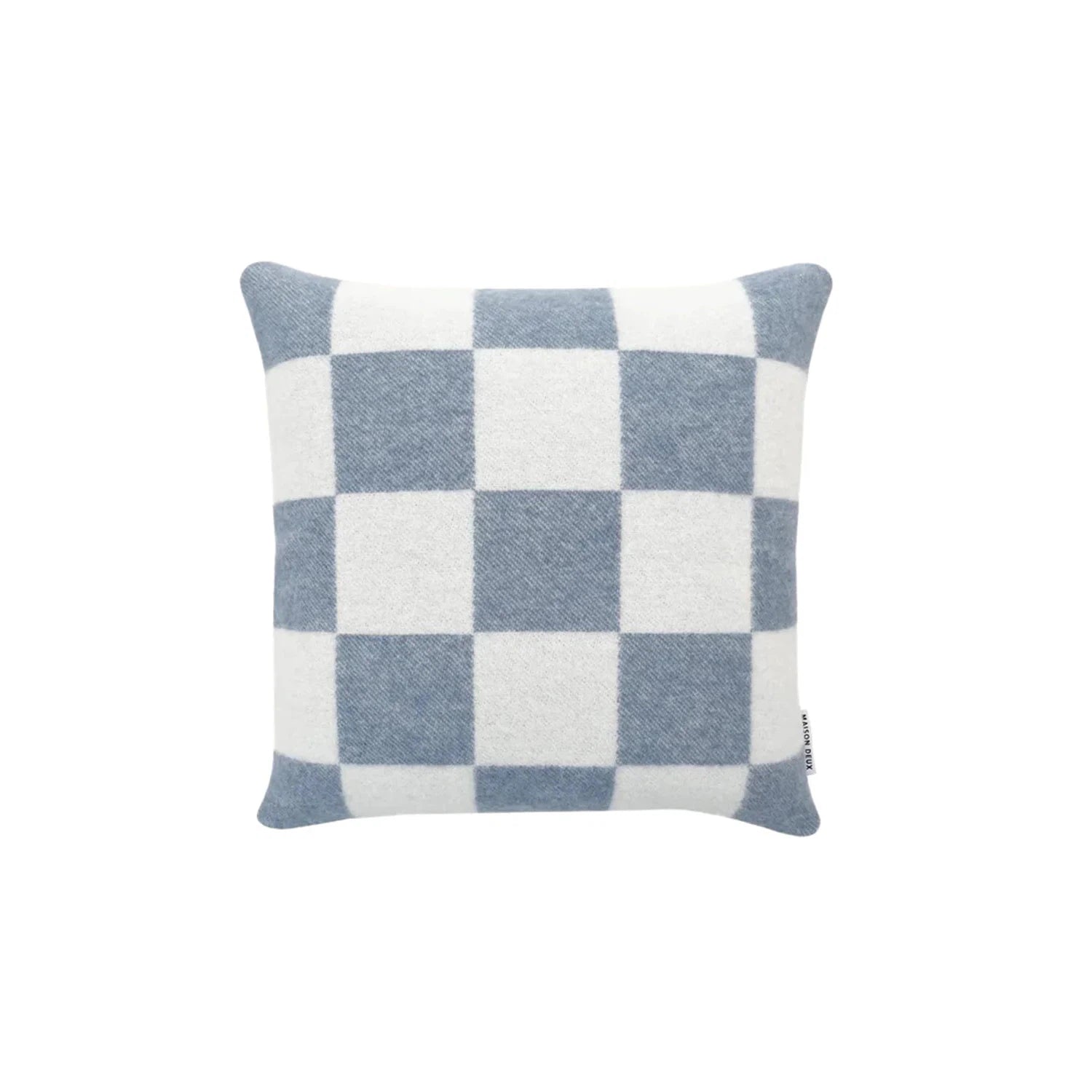 Checkerboard Denim Blue White Cushion、mySite、gigharbornorthrealestate