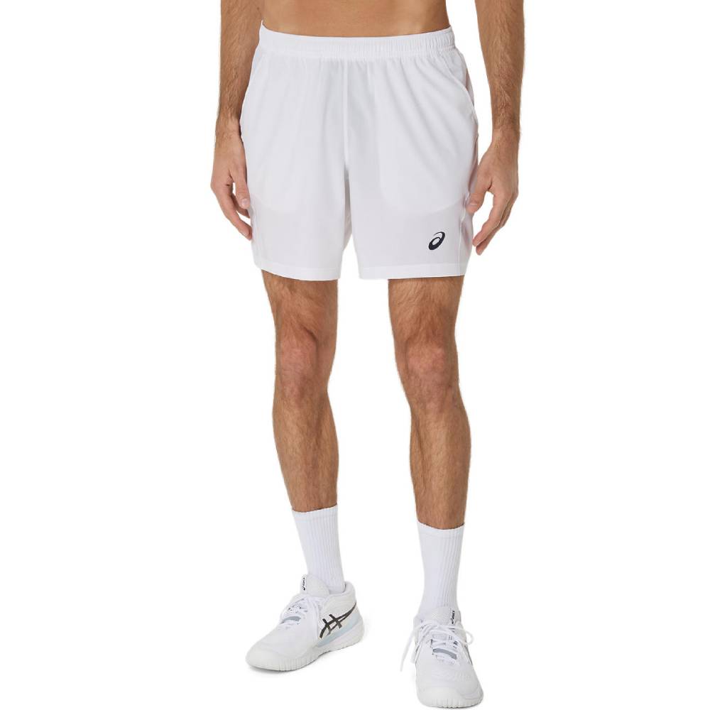 Asics Men's Court 7-Inch Shorts (Brilliant White)