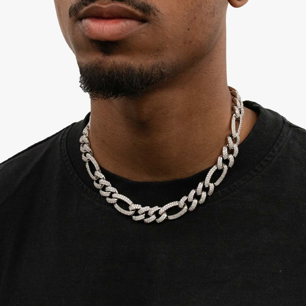 16MM Iced Out Figaro Chain 14K Gold、mySite、hinf8tx79