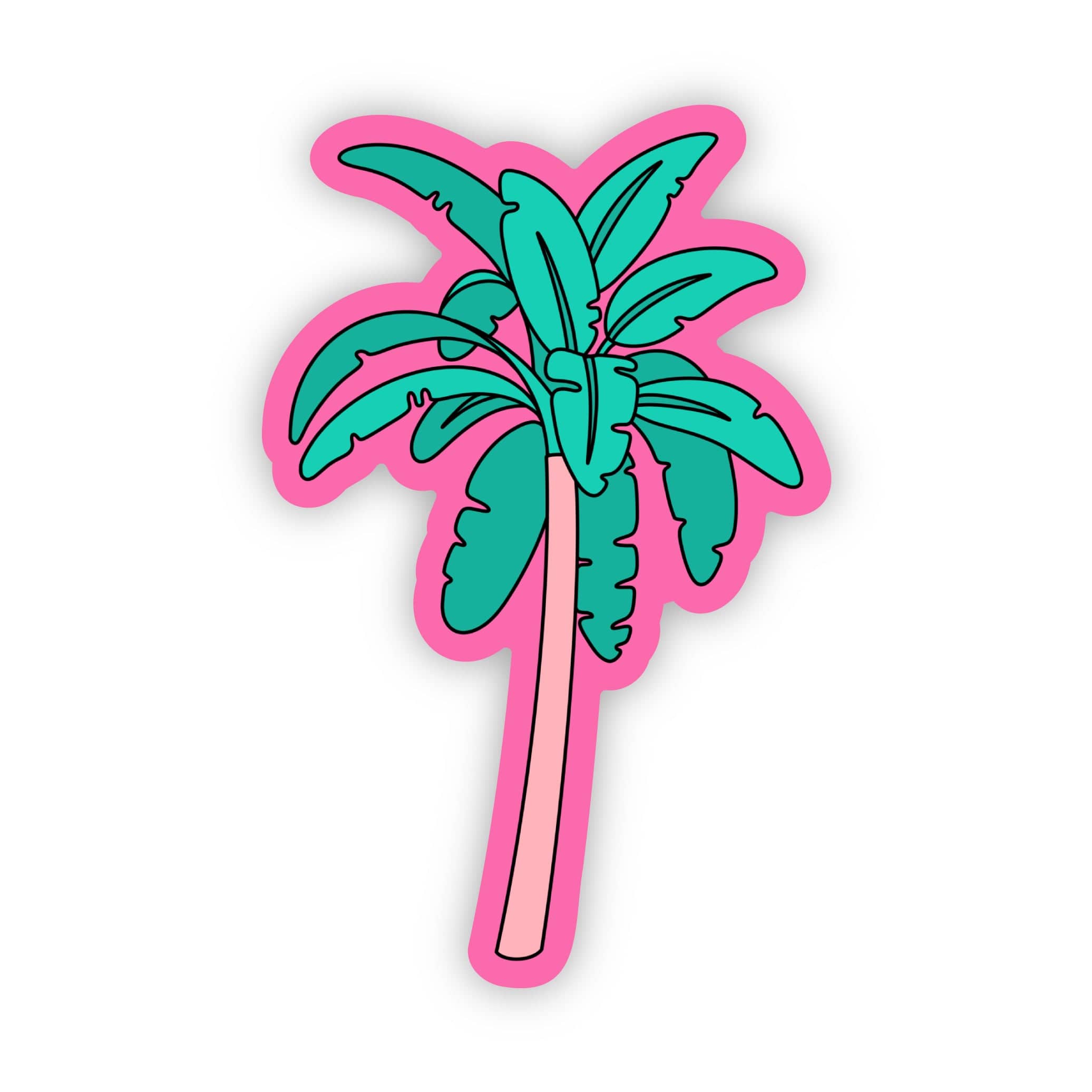  Palm tree pink sticker、mySite、ghnorth