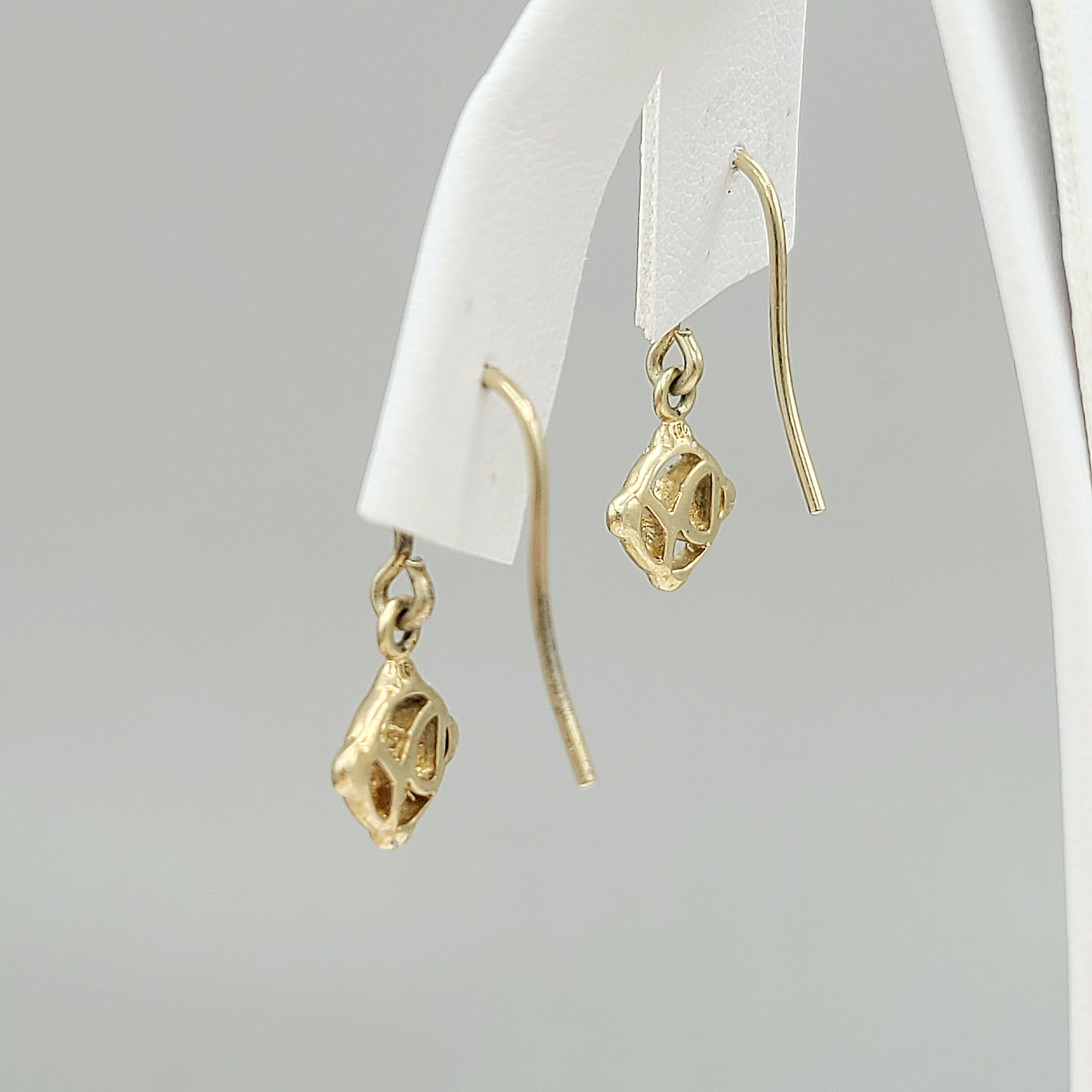 David Yurman Solid 18k Gold Drop Logo Earrings、mySite、hinf8tx79
