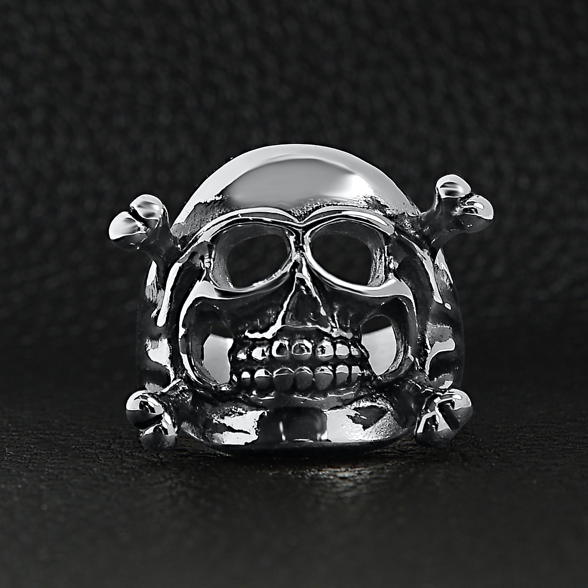 Stainless Steel Skull And Crossbones Ring / SCR3049、mySite、dreamappss