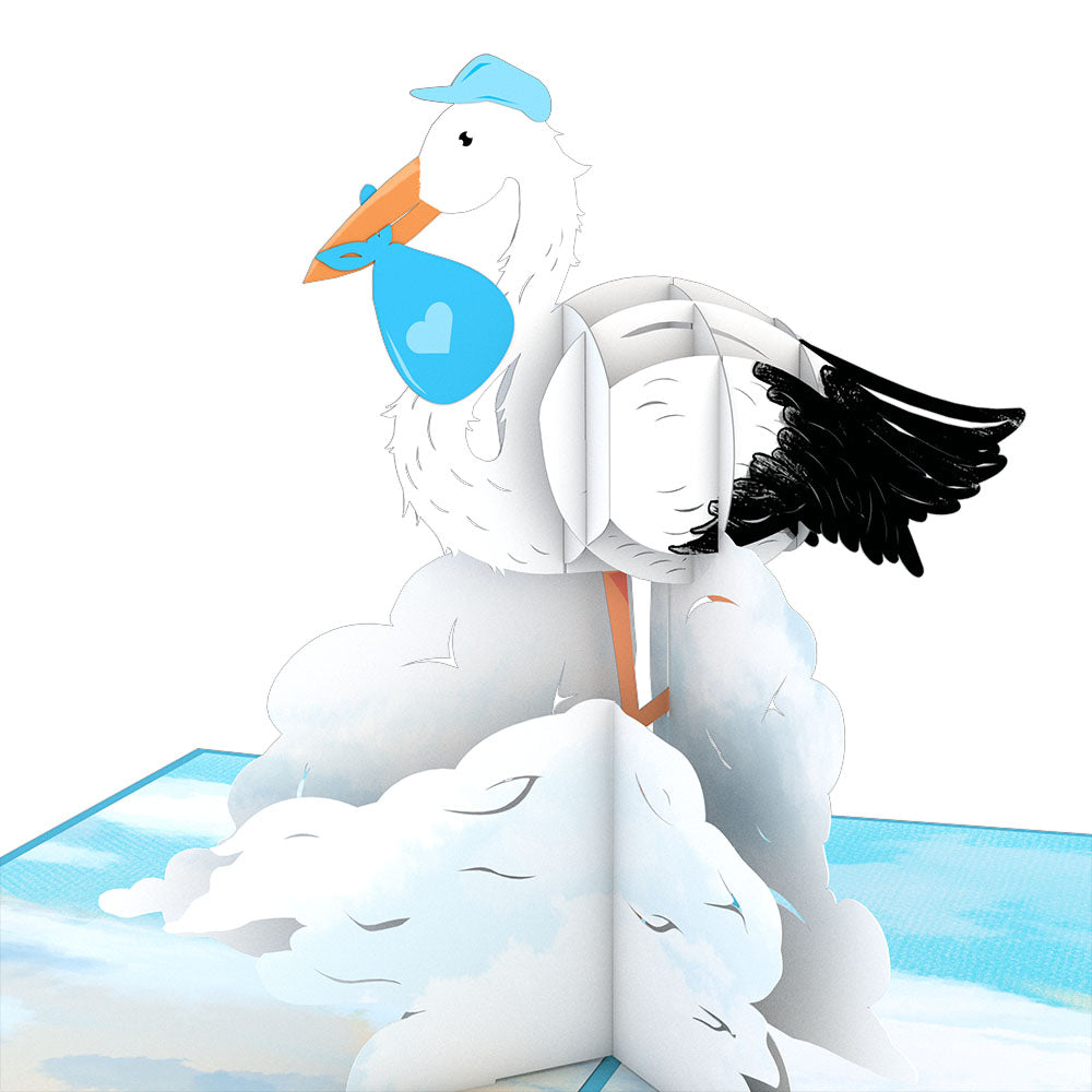 Stork Blue Pop-Up Card、mySite、solidvoid