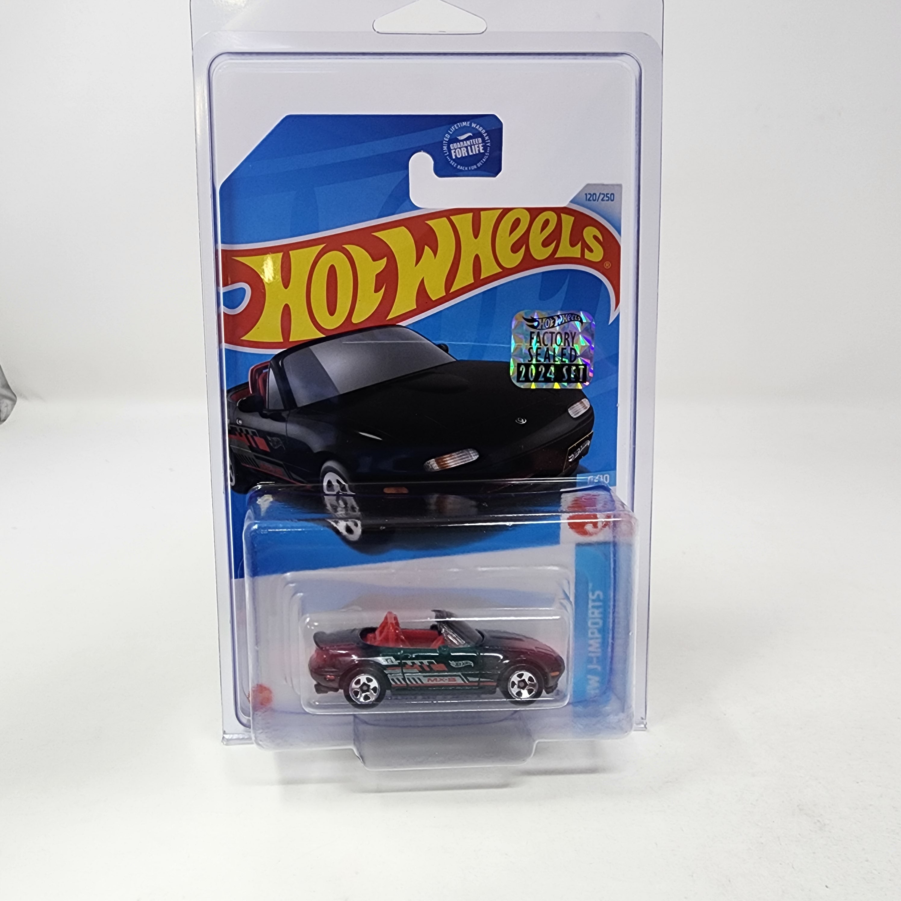 '91 Mazda MX-5 Miata #120 * BLACK * 2024 Hot Wheels Basic w/ Factory Holo、mySite、hgirdovlk