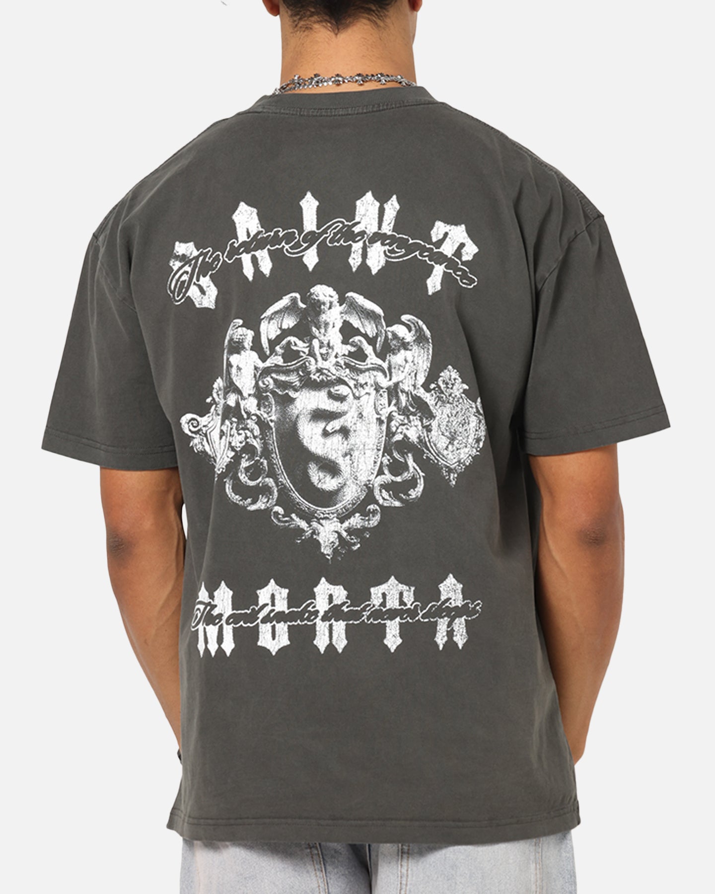 Saint Morta Sleepless Boxy T-Shirt Black Wash、mySite、zt4zffjzw