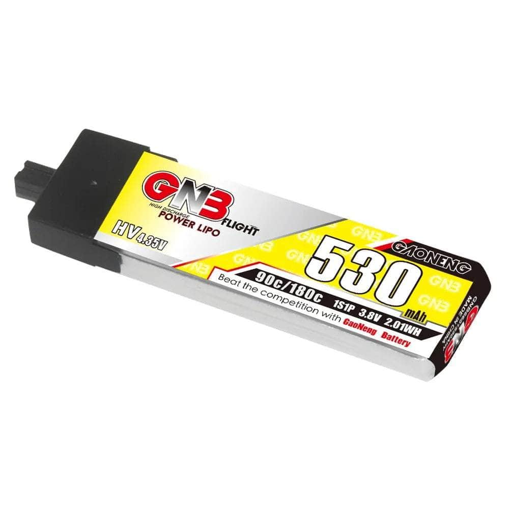  Gaoneng GNB 3.8V 1S 530mAh 90C LiHV Whoop/Micro Battery w/ Plastic Head - A30、mySite、merchandisen