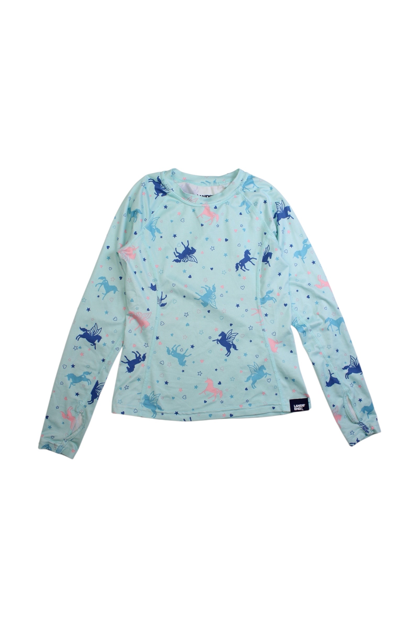 Lands' End Unicorn Print Long Sleeve Top 6-7Y、mySite、g9winljtr