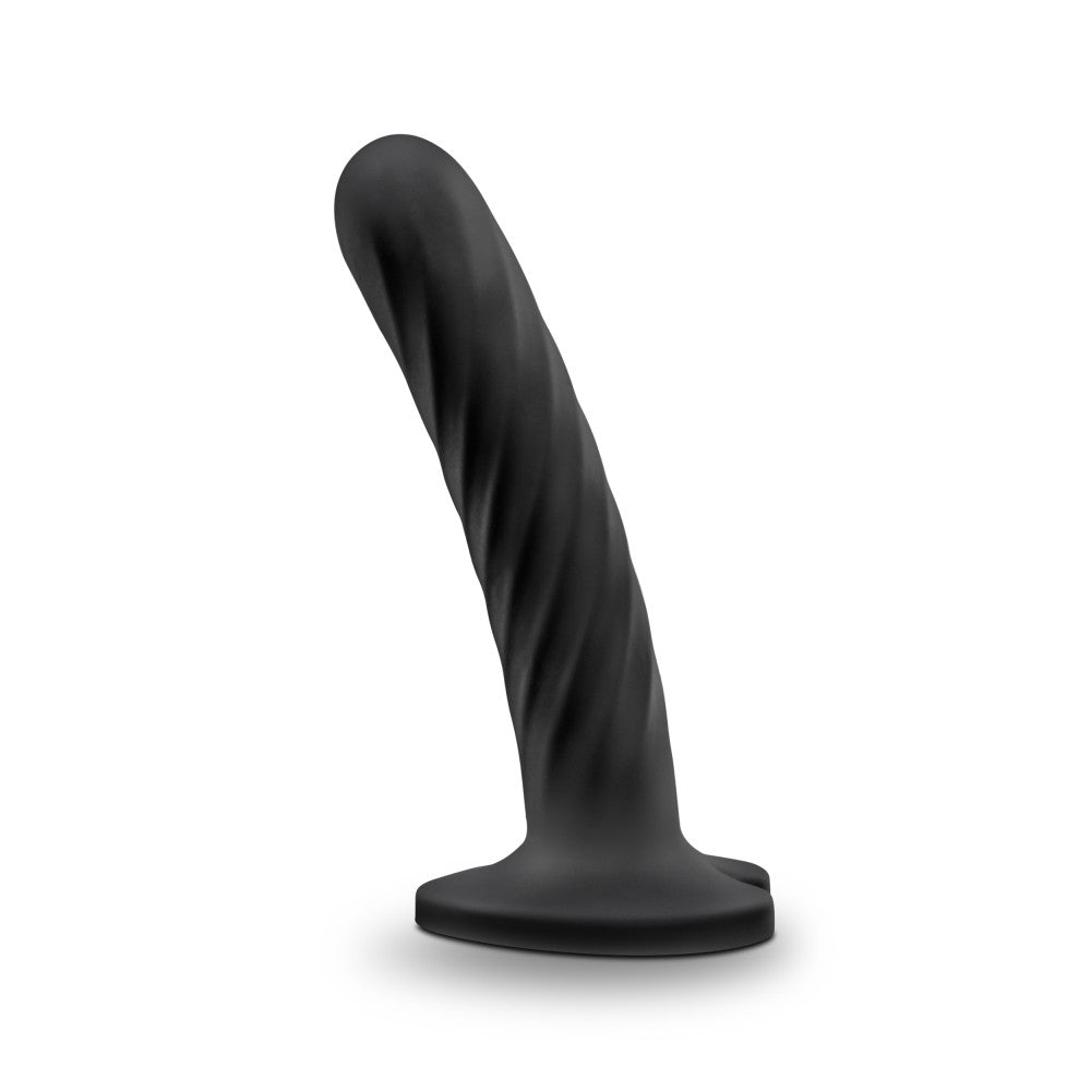 Temptasia By Blush® | Twist Black 5.5-Inch Long Dildo With Suction Cup Base、mySite、bottomscart