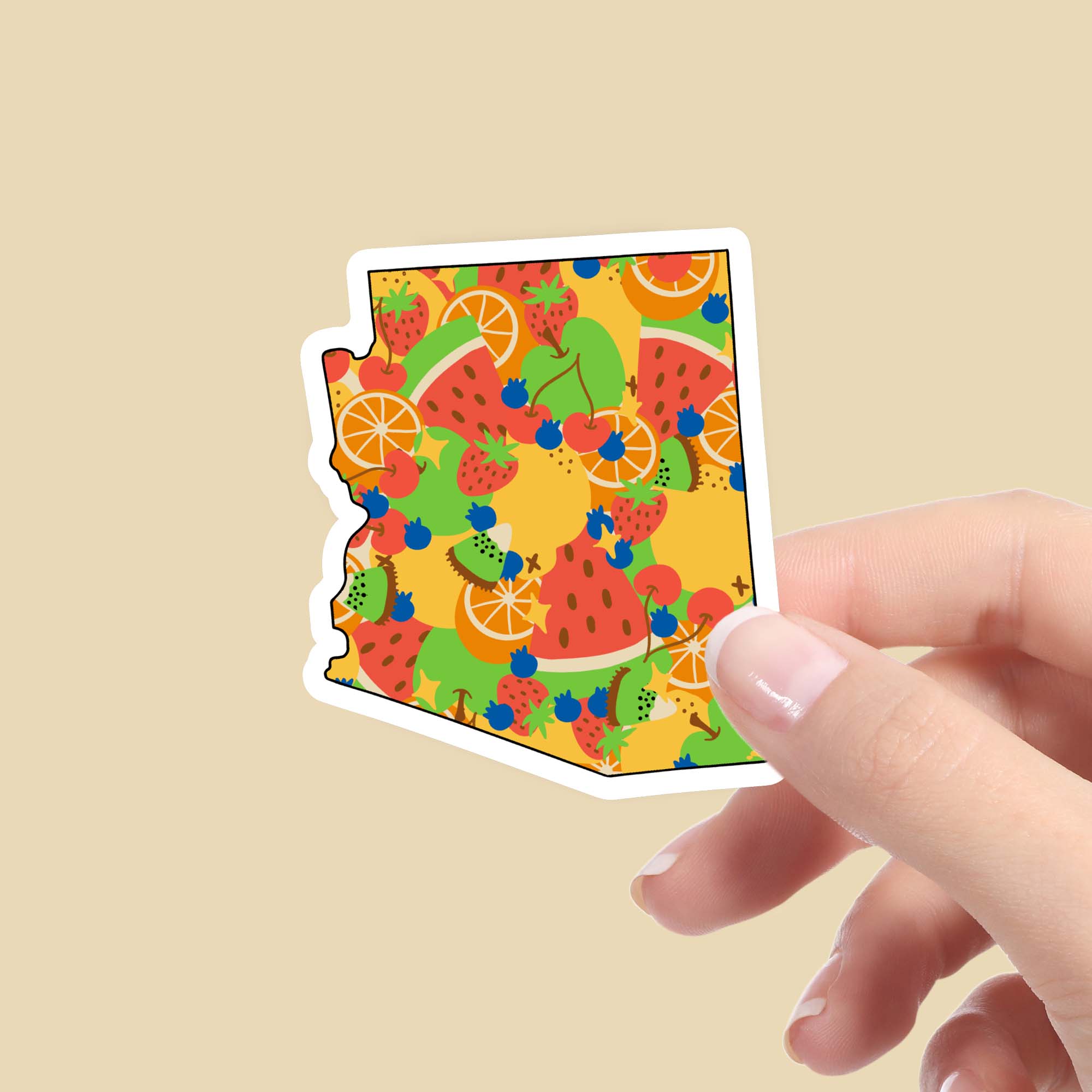  Arizona Fruit Pattern Sticker、mySite、elrpsem3k