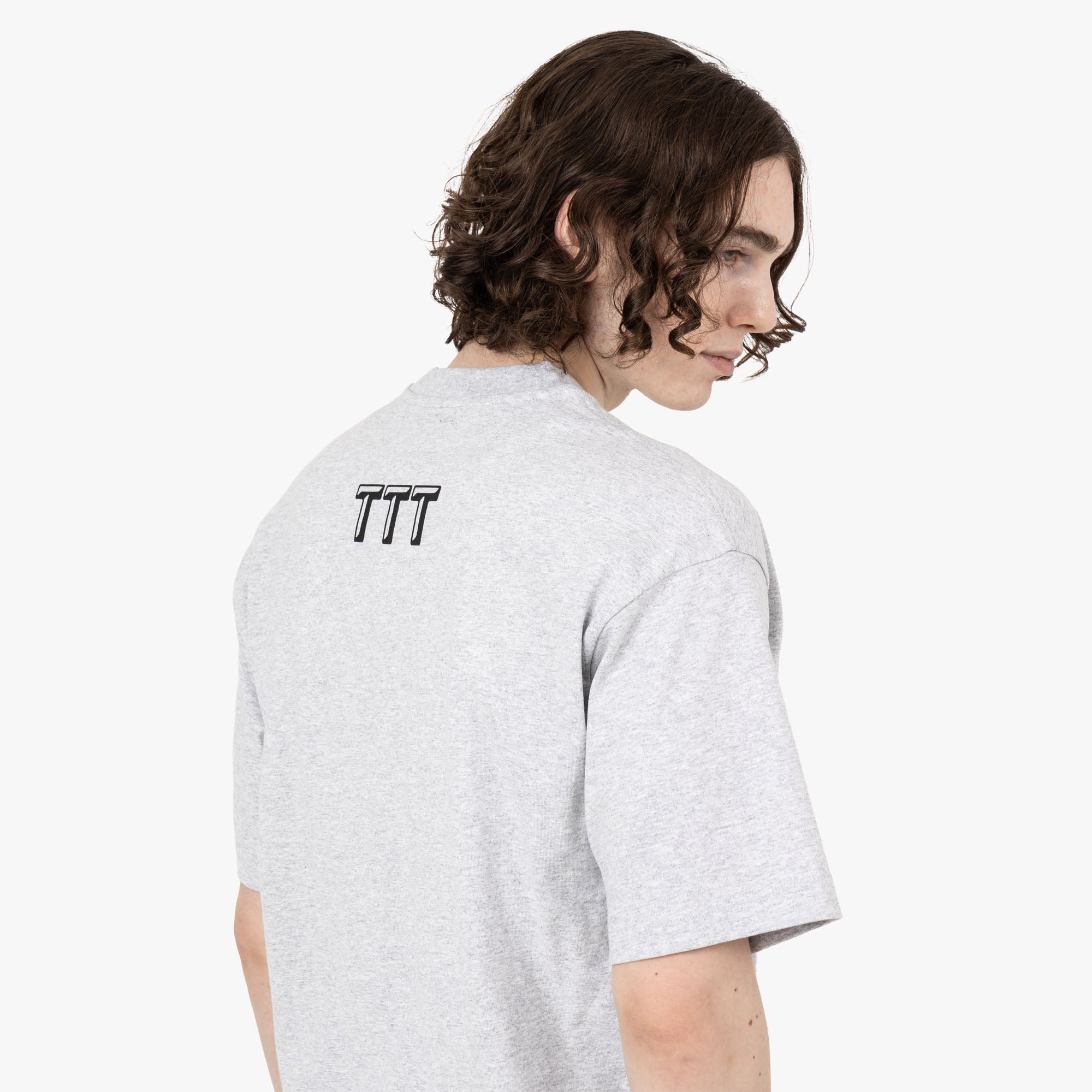  The Trilogy Tapes Pressure Small T-Shirt / Grey Marl、mySite、merchandisen