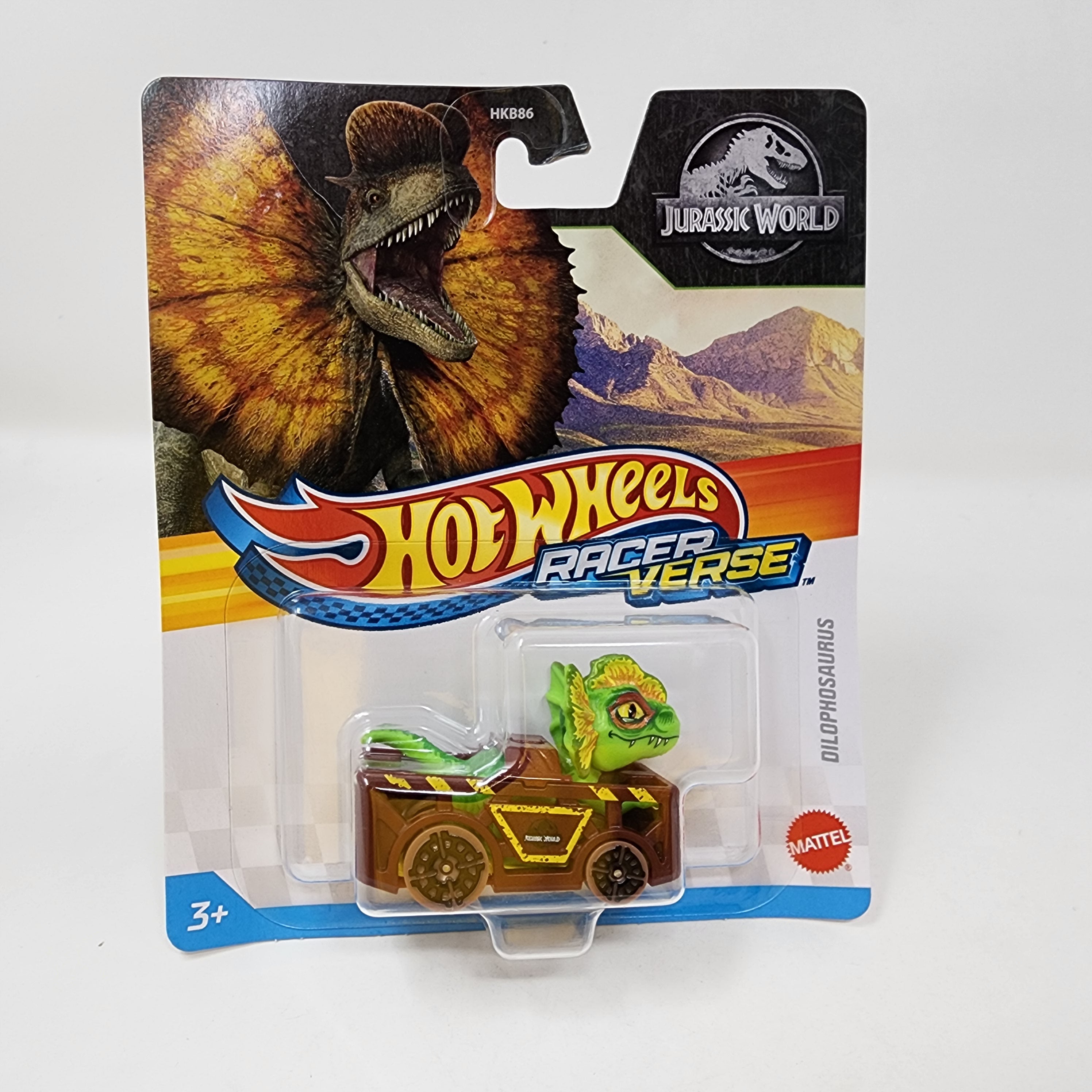 Jurassic World DILOPHOSAURUS * 2025 Hot Wheels Racer Verse Case A、mySite、hgirdovlk