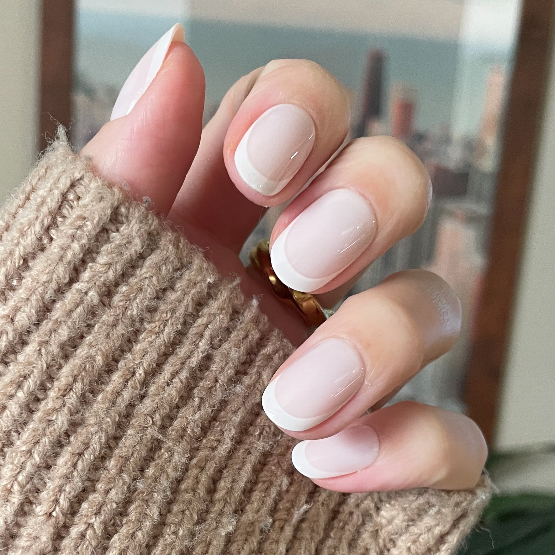 Classic French | Short | Round - Tab Press-On、mySite、solidvoid