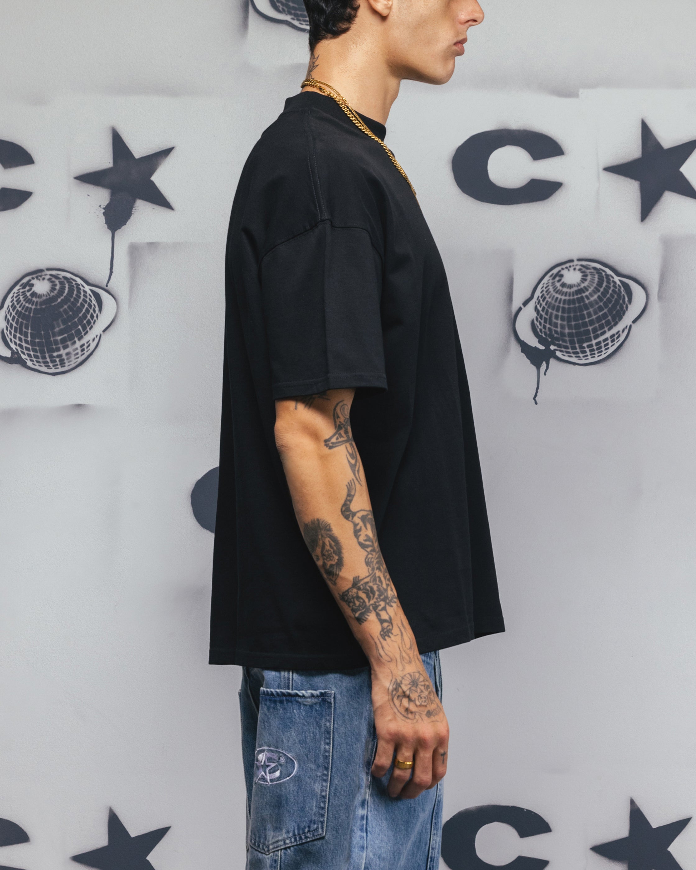 Carre Tagline T-Shirt Black、mySite、zt4zffjzw