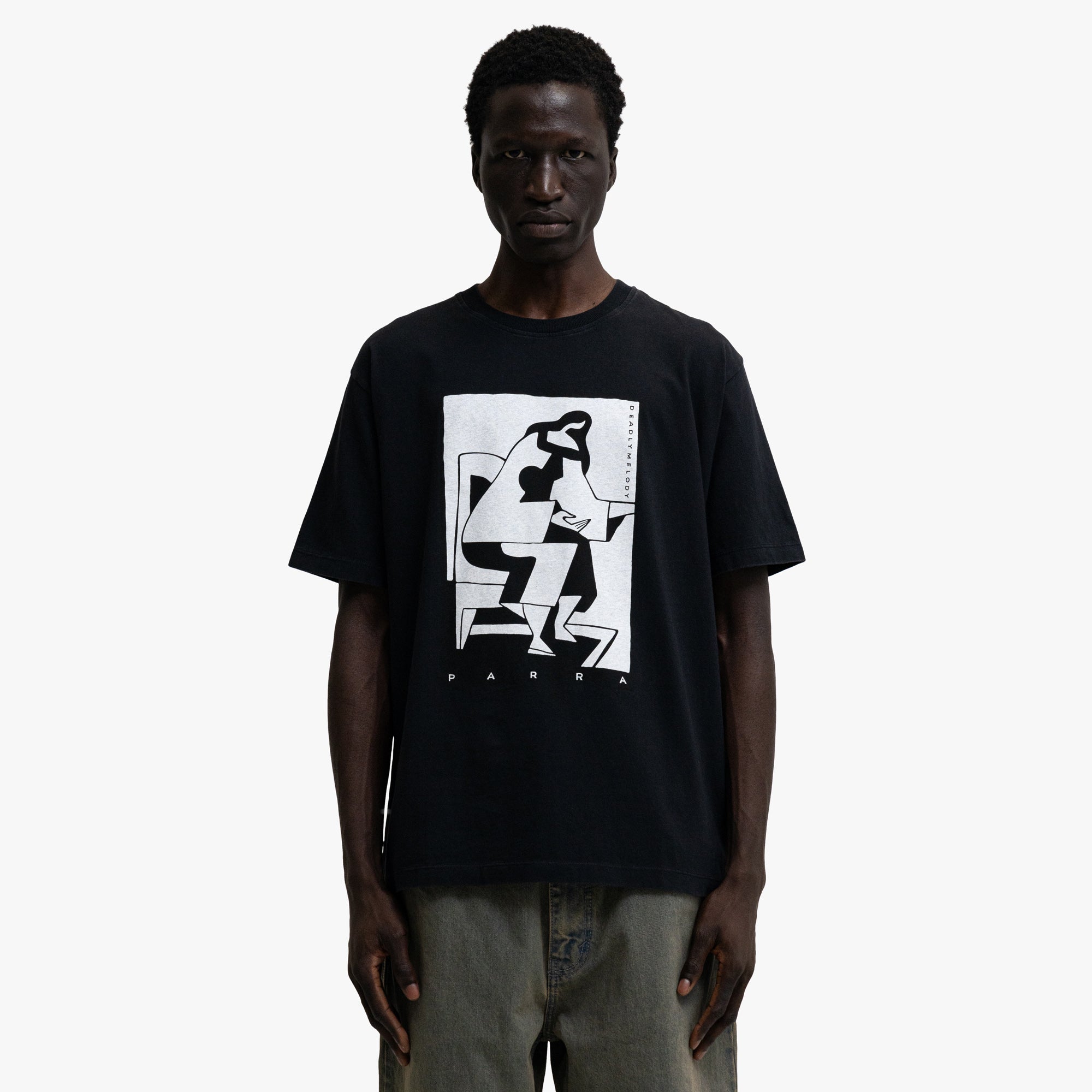  by Parra The Confession T-Shirt Black、mySite、merchandisen