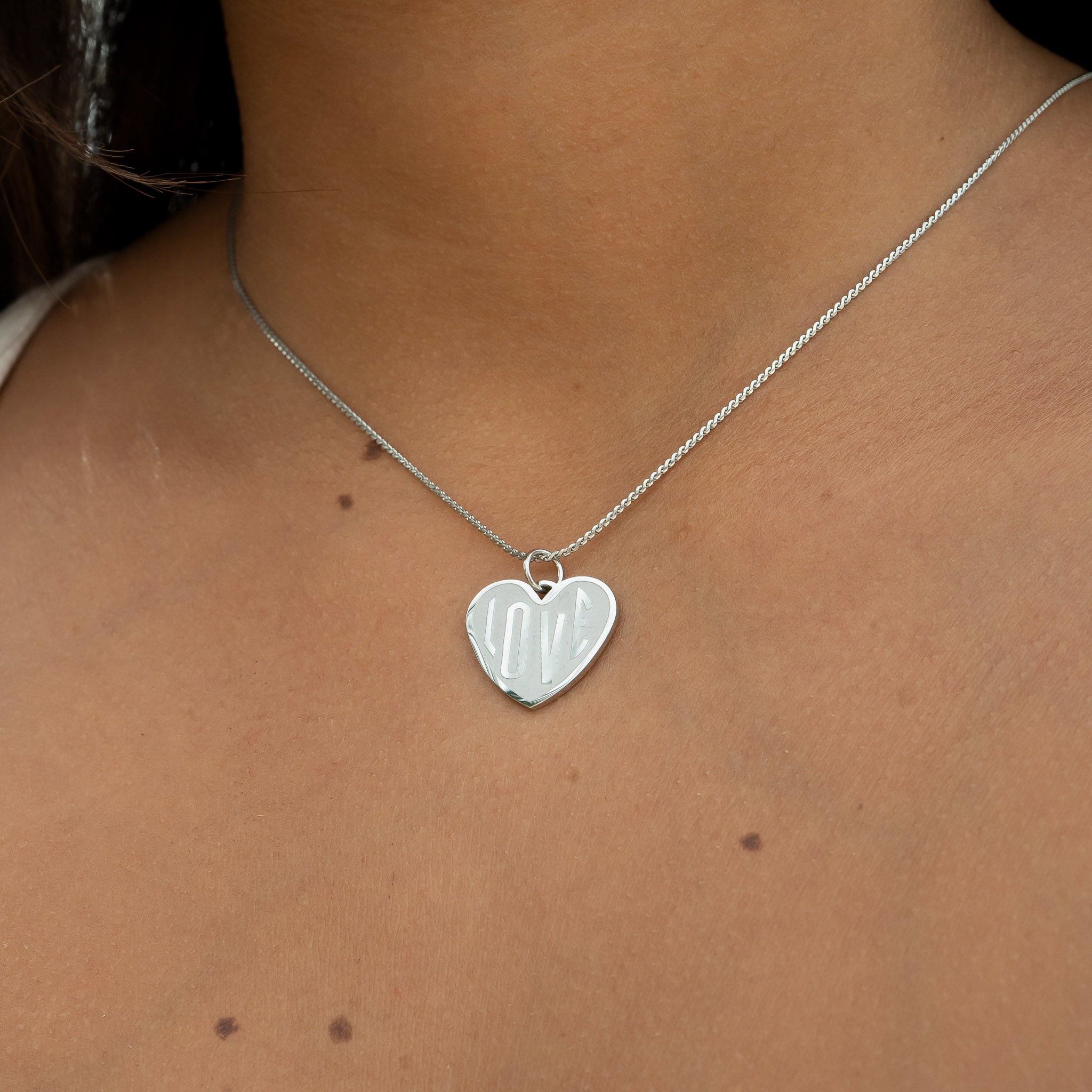 18K Gold PVD Stainless Steel Love Heart Charm / PDL0255、mySite、dreamappss