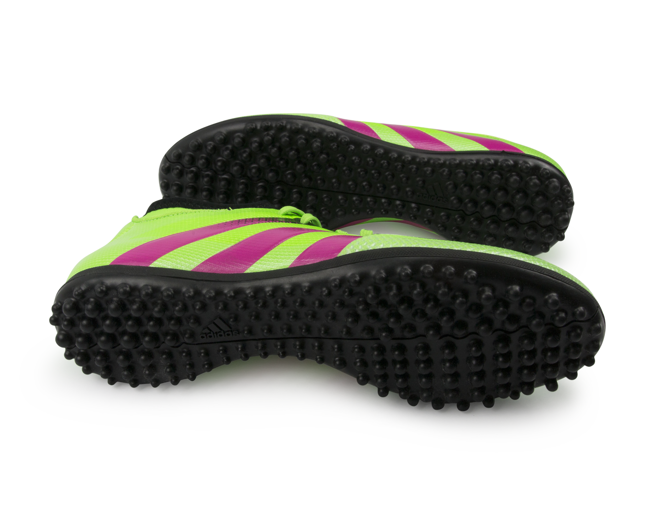 adidas Men's ACE 16.3 Primemesh Turf Soccer Shoes Solar Green/Shock Pink/Black、mySite、noshort
