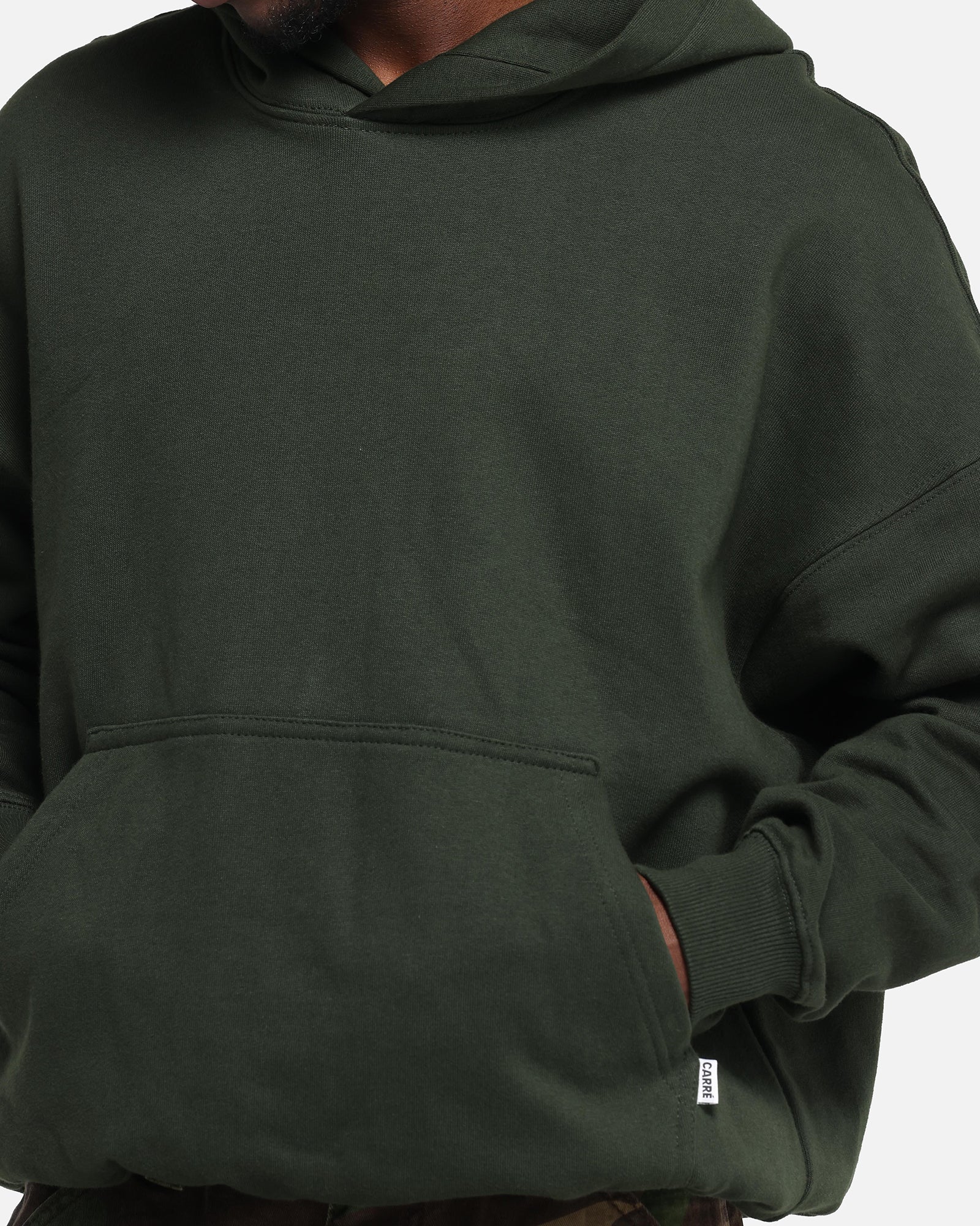 Carré Blanc Oversized Hoodie Dark Green、mySite、zt4zffjzw