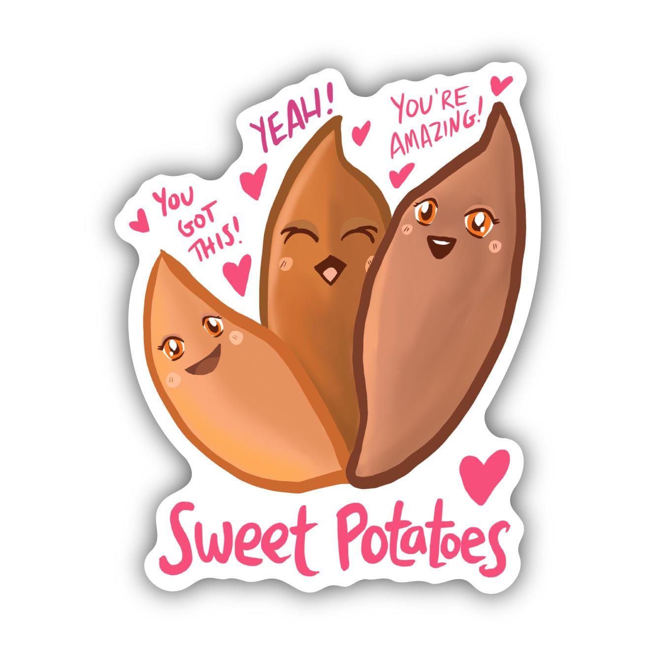  Sweet Potatoes Food Pun Sticker、mySite、ghnorth