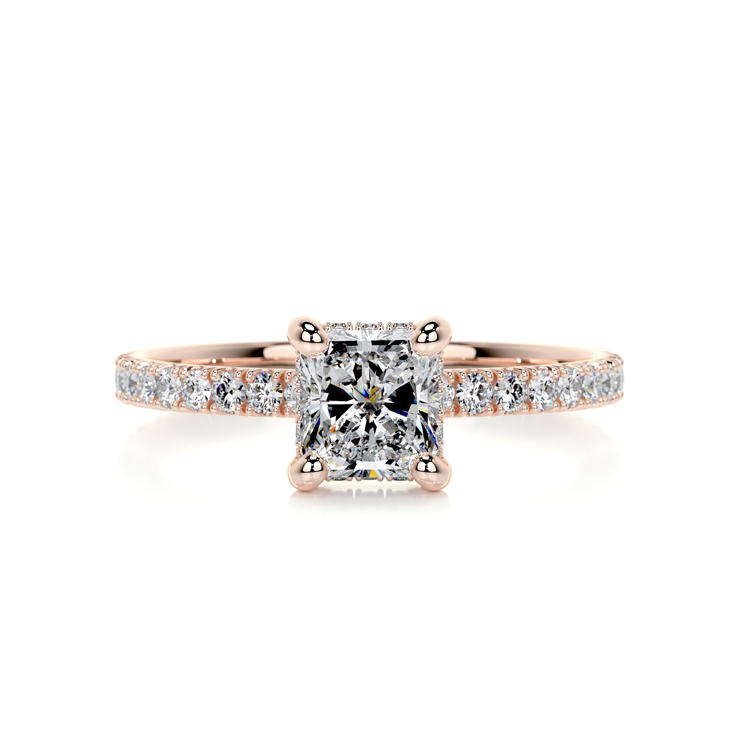 Deborah Moissanite & Diamond Ring -14K Rose Gold、mySite、hinf8tx79