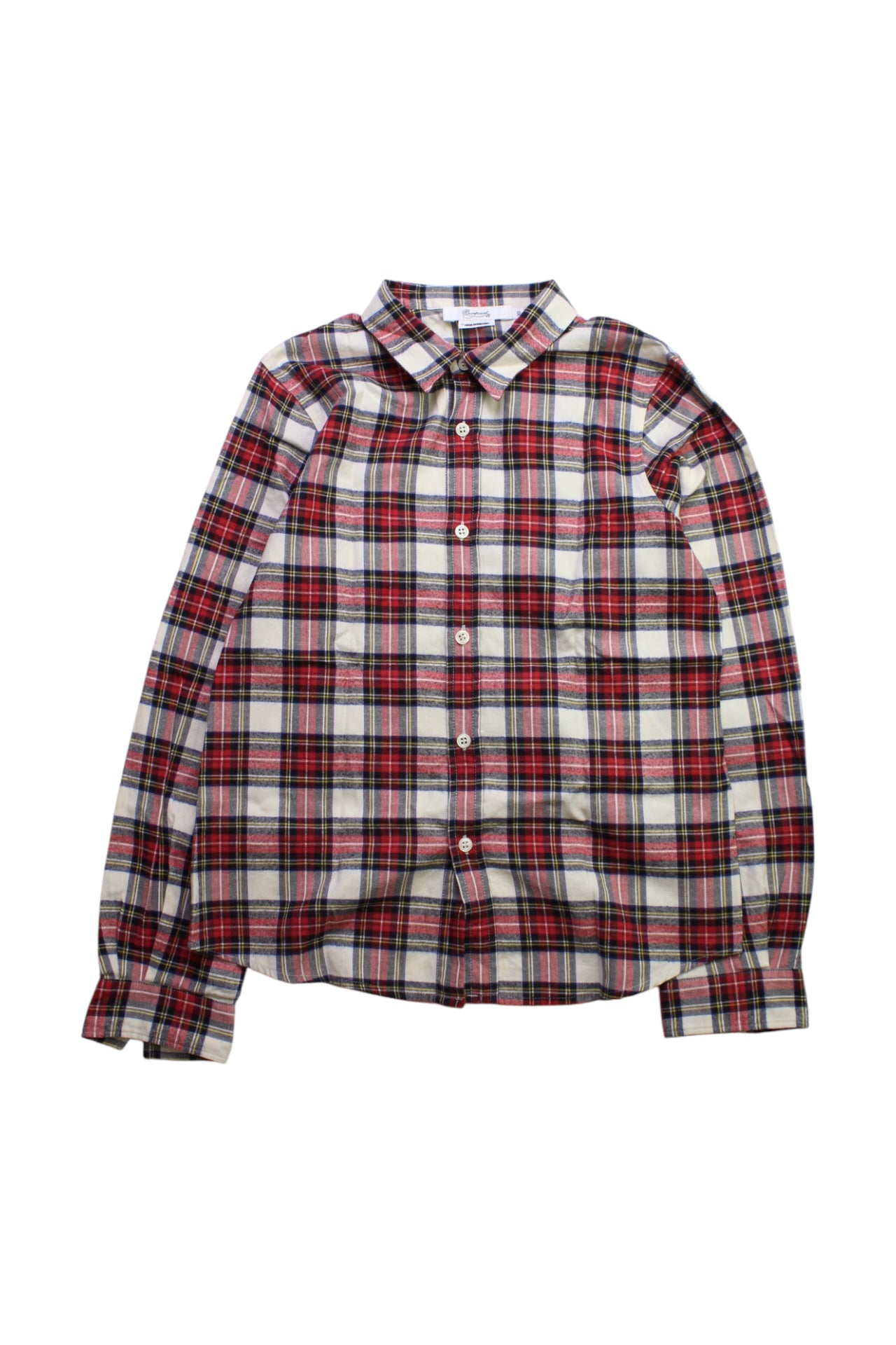 Bonpoint Checkered Long Sleeve Shirt - Size 10Y、mySite、g9winljtr