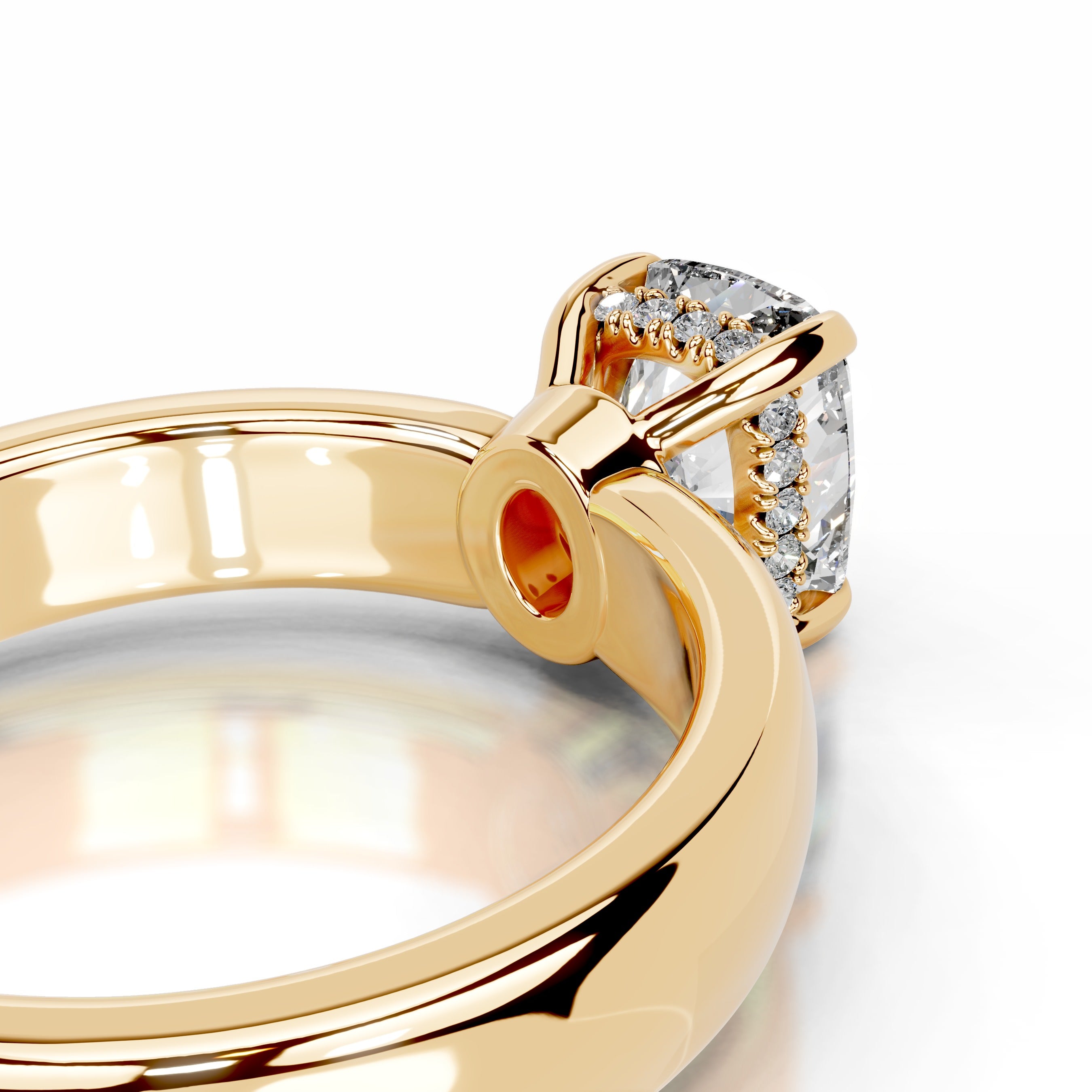 Lux Lab Grown Diamond Ring - 18K Yellow Gold、mySite、hinf8tx79