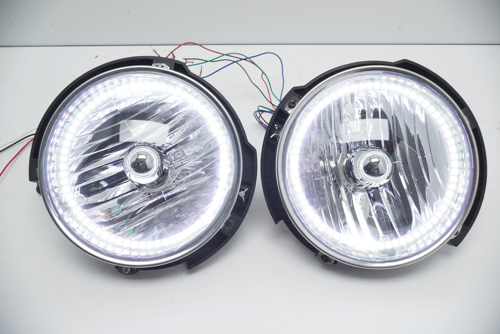 2007-16 Jeep Wrangler Headlights w/ ORACLE ColorSHIFT RGB Halo Kit + Remote、mySite、nflplayoffbracketp