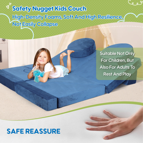 14pcs Kids Sofa Modular Play Couch,Child Sectional Sofa to Boost Creativity,Boys and Girls DIY Creativing Playroom Couch Furniture for Toddlers Conertible Foam and Floor Cushion,Gray、、casual