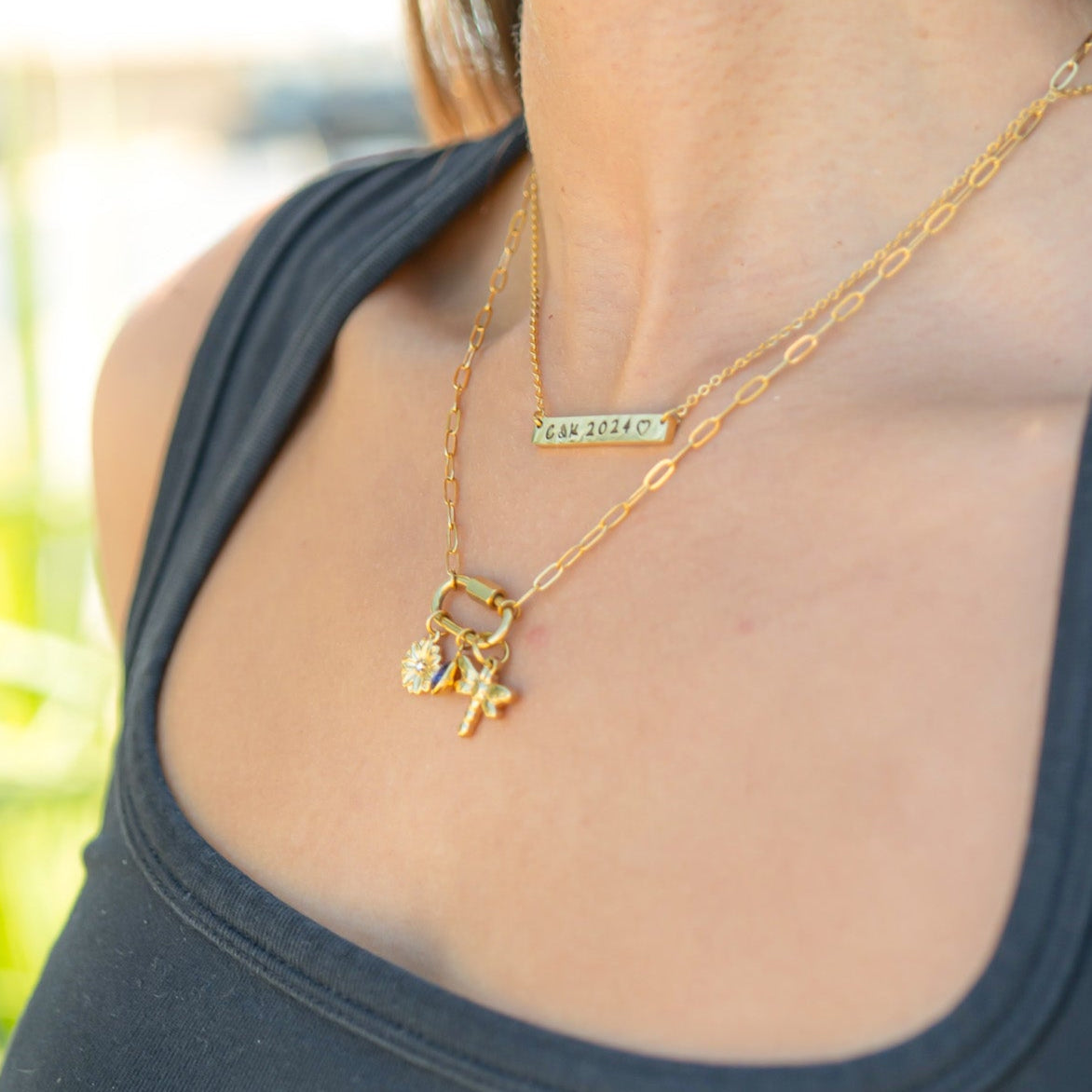 18K Gold PVD Stainless Steel Classic Carabiner / ENC0034、mySite、dreamappss