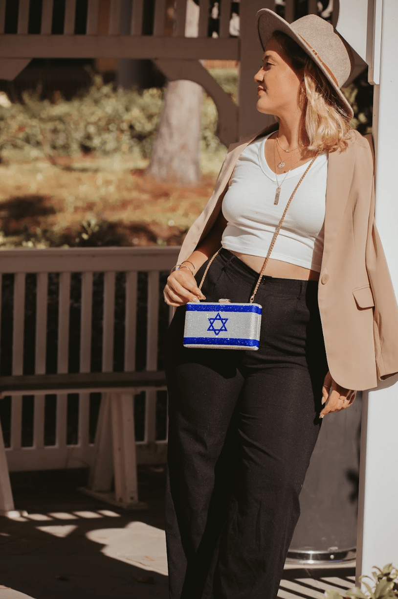 Israel Flag Crystal Clutch、mySite、topwebapps
