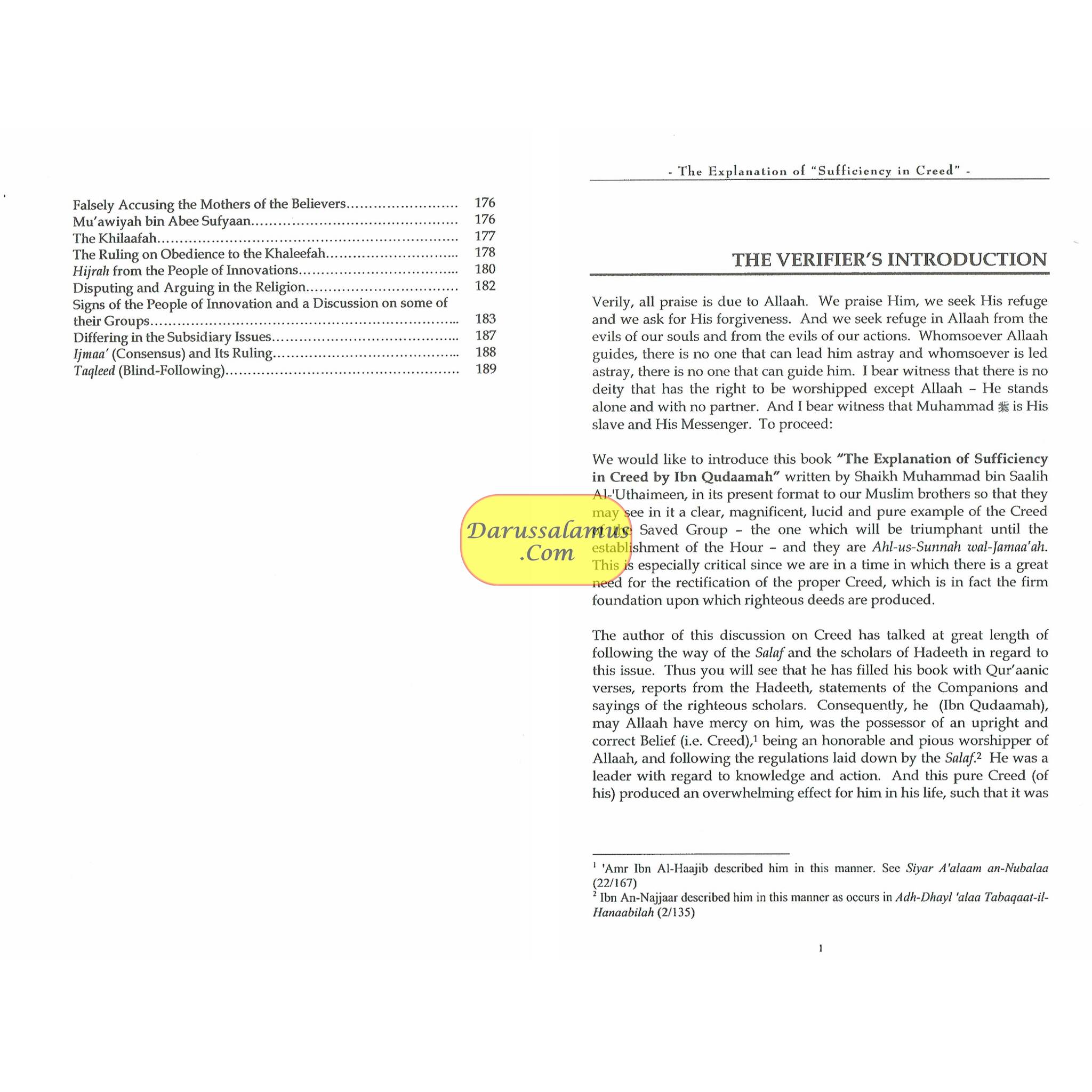 The Explanation Of Sufficiency In Creed、mySite、topwebapps