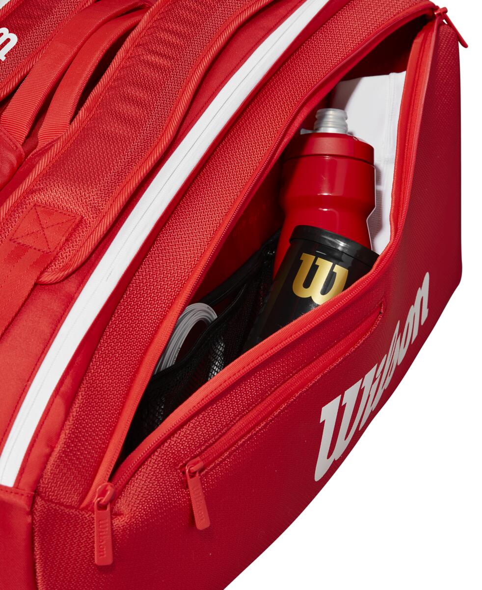 Wilson Super Tour 9 Pack 2025 Racquet Bag (Red)