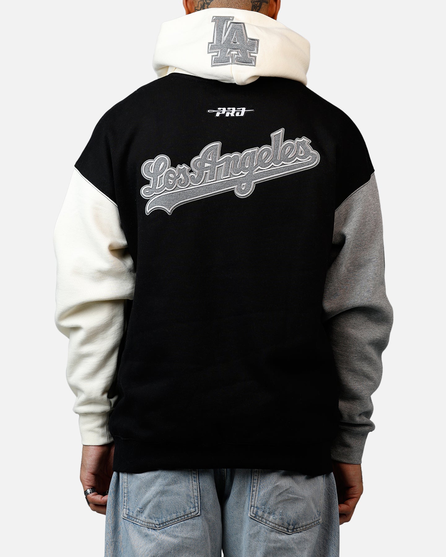 Pro Standard Los Angeles Dodgers Reverse French Terry Hoodie Black/Grey、mySite、zt4zffjzw