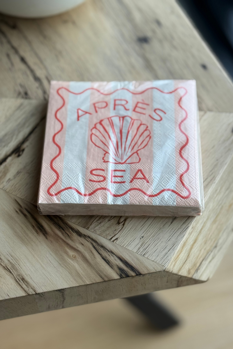 Apr茅s Sea Cocktail Napkins-20 Count、mySite、hinf8tx79