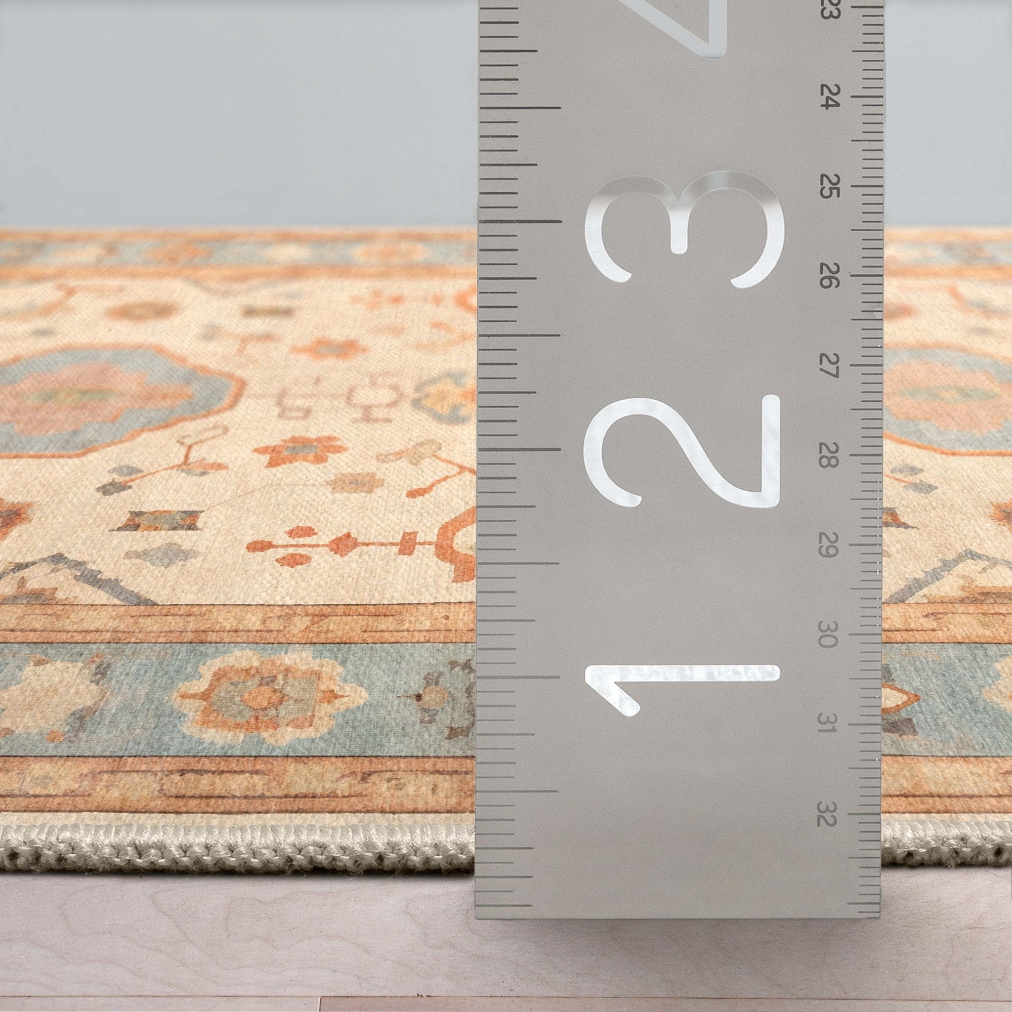 Pastel Tone On Tone - Updated Traditional Rug for Living Room Bedroom Dining Room ,Easy Clean、mySite、gigharbornorthrealestate