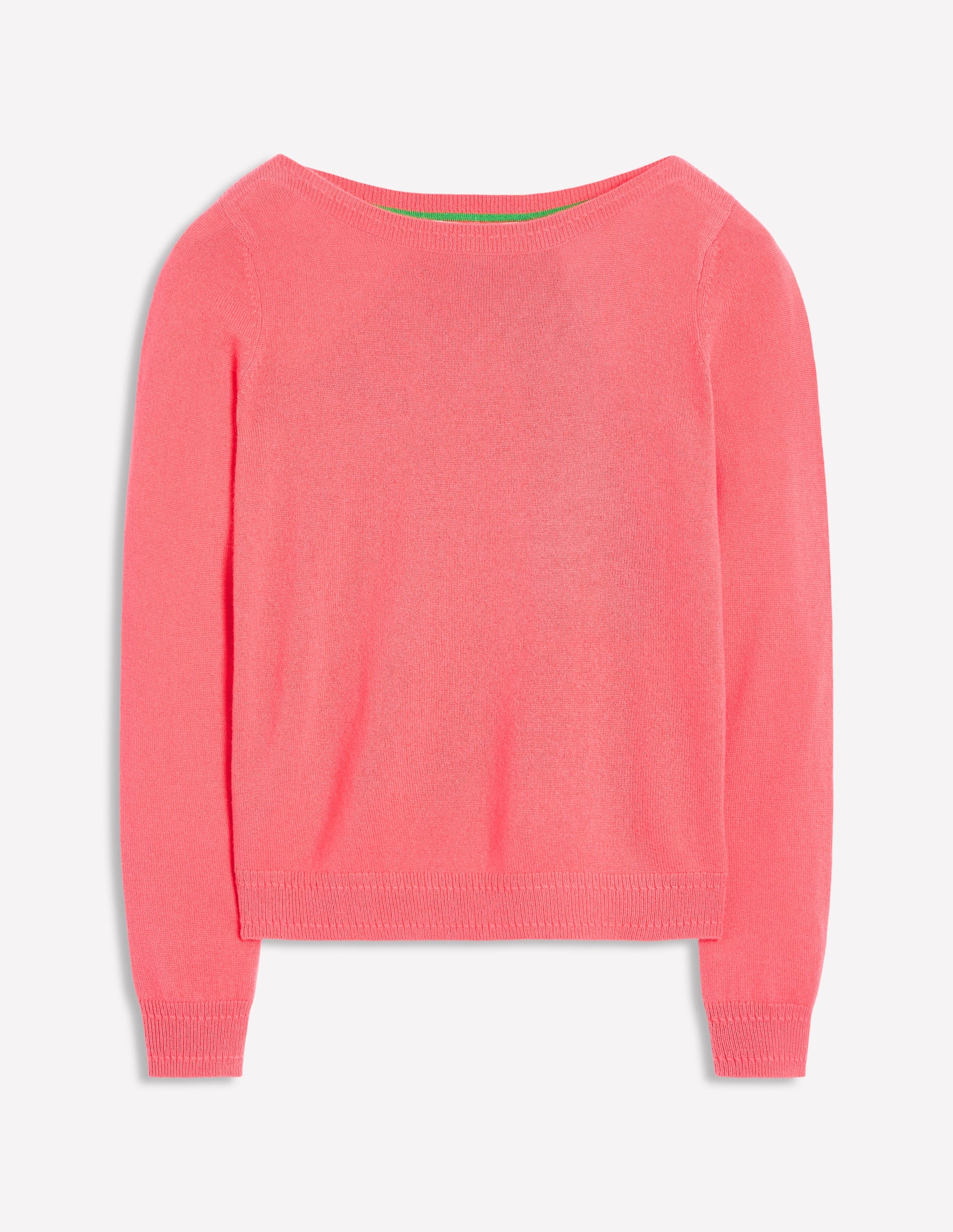  Eva Cashmere Boat Neck Jumper-Azalea Pink、mySite、ashleygrahame